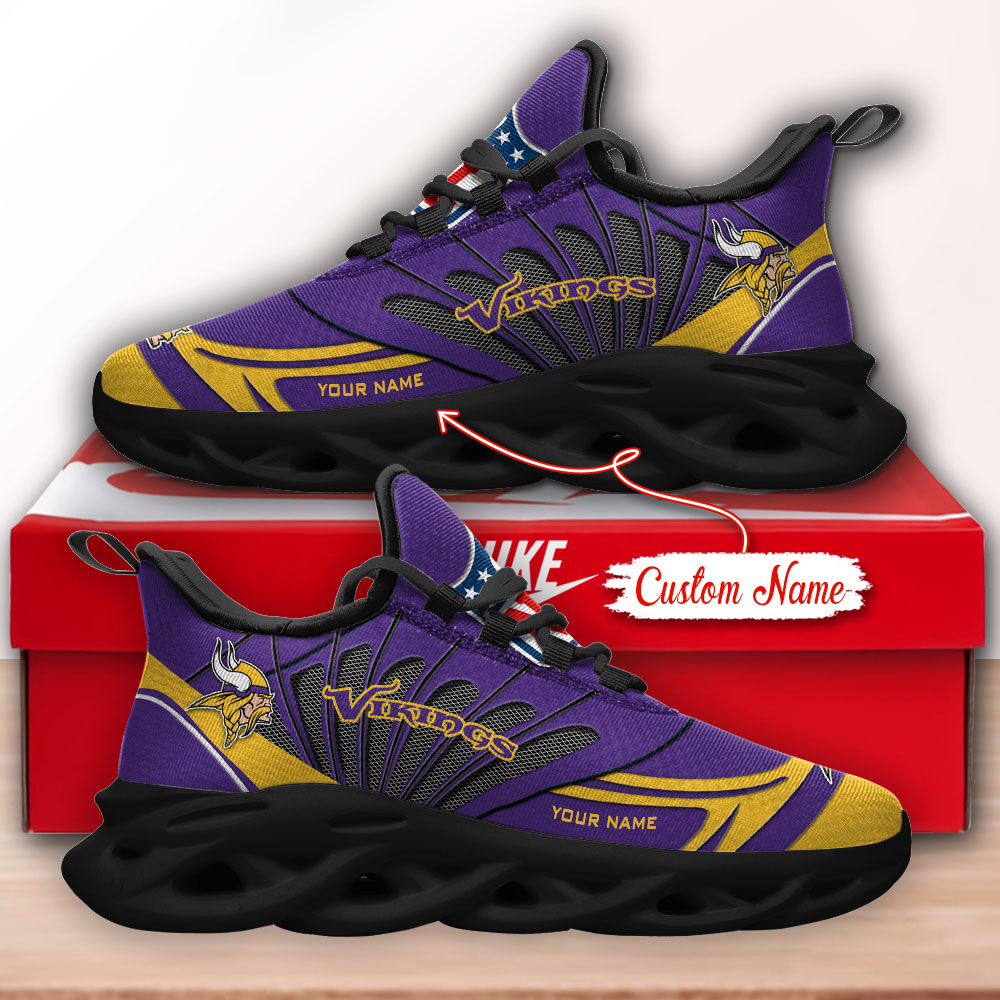 Minnesota Vikings NFL Max Soul Shoes Sneakers For Men And Women Calebmatthewhans