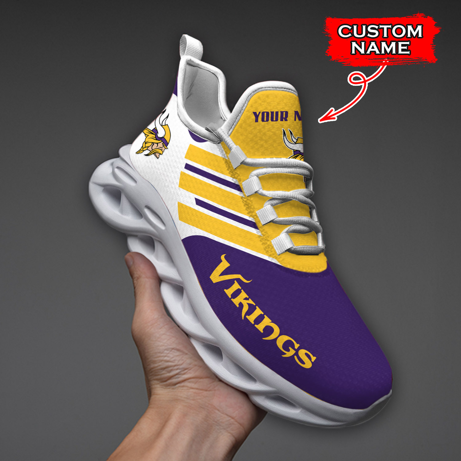 Minnesota Vikings NFL Max Soul Shoes Sneakers For Men And Women Calebmatthewhans