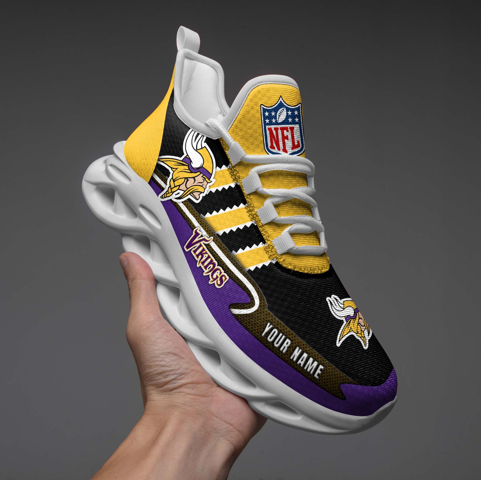 Minnesota Vikings NFL Max Soul Shoes Sneakers For Men And Women Calebmatthewhans