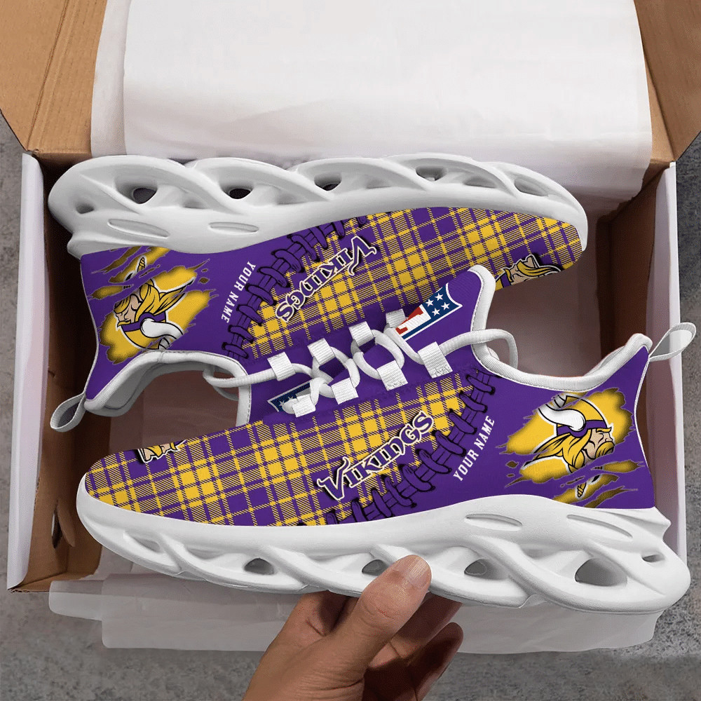 Minnesota Vikings NFL Max Soul Shoes Sneakers For Men And Women Calebmatthewhans