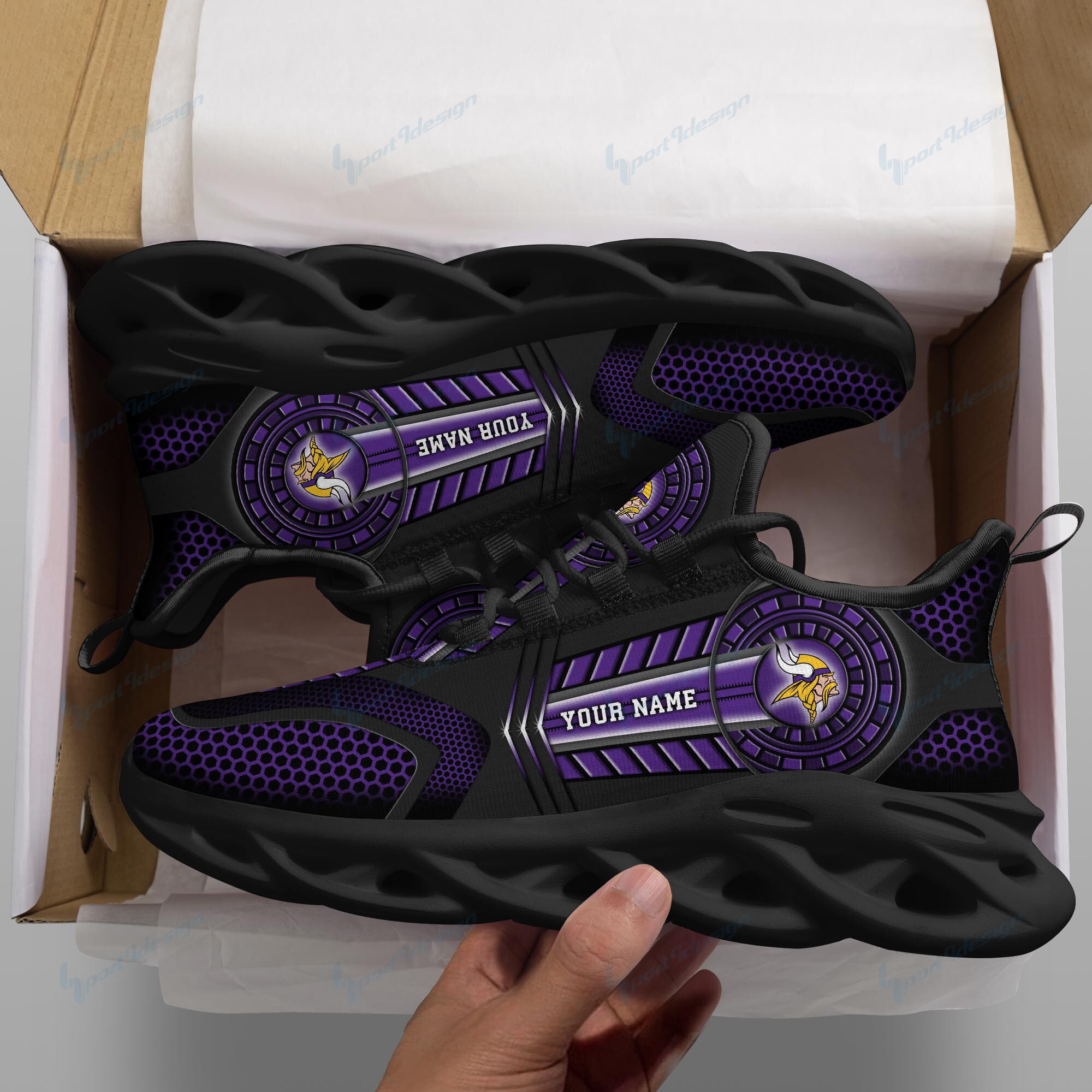 Minnesota Vikings NFL Max Soul Shoes Sneakers For Men And Women Calebmatthewhans