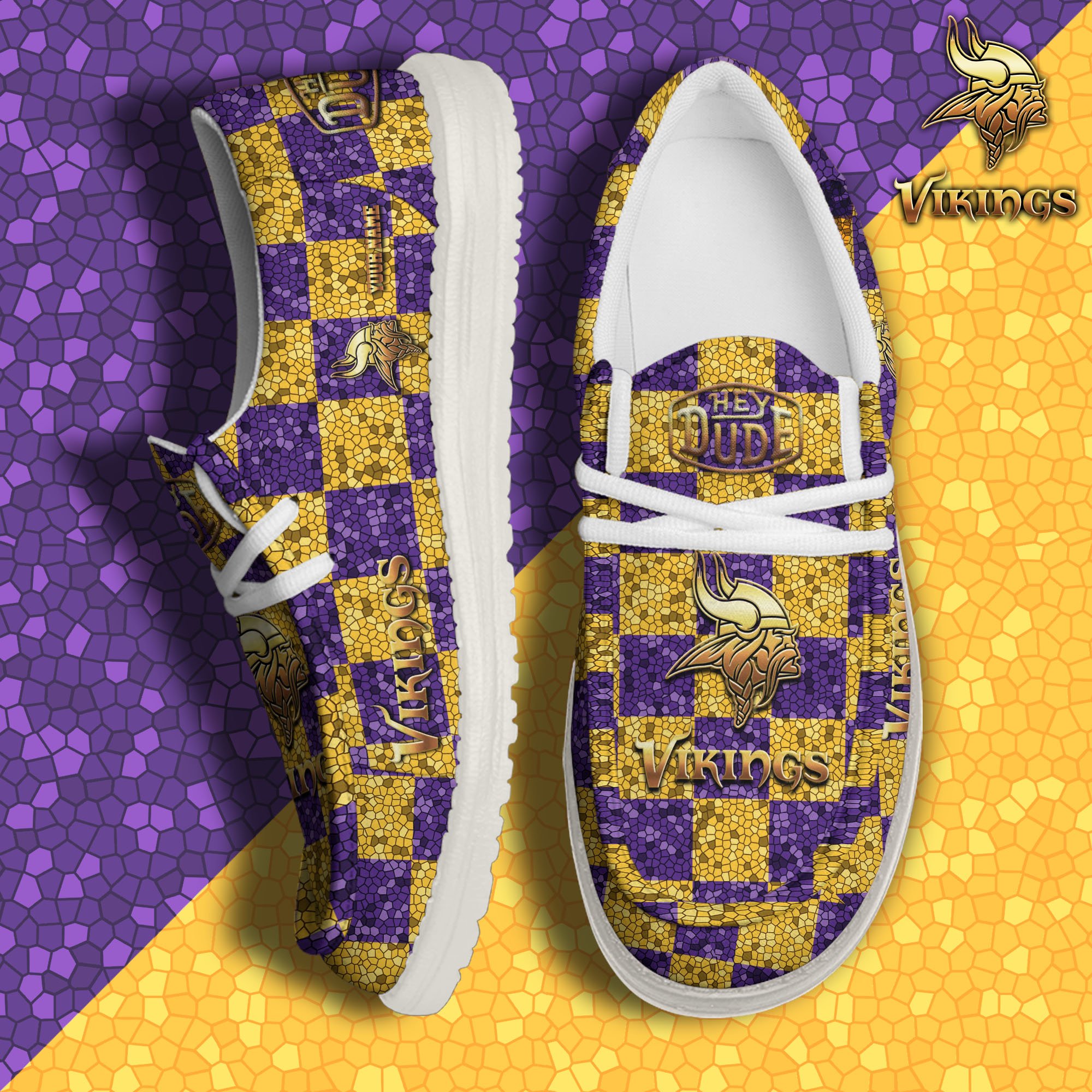 Minnesota Vikings Personalized Hey Dude Shoes For Men And Women Calebmatthewhans