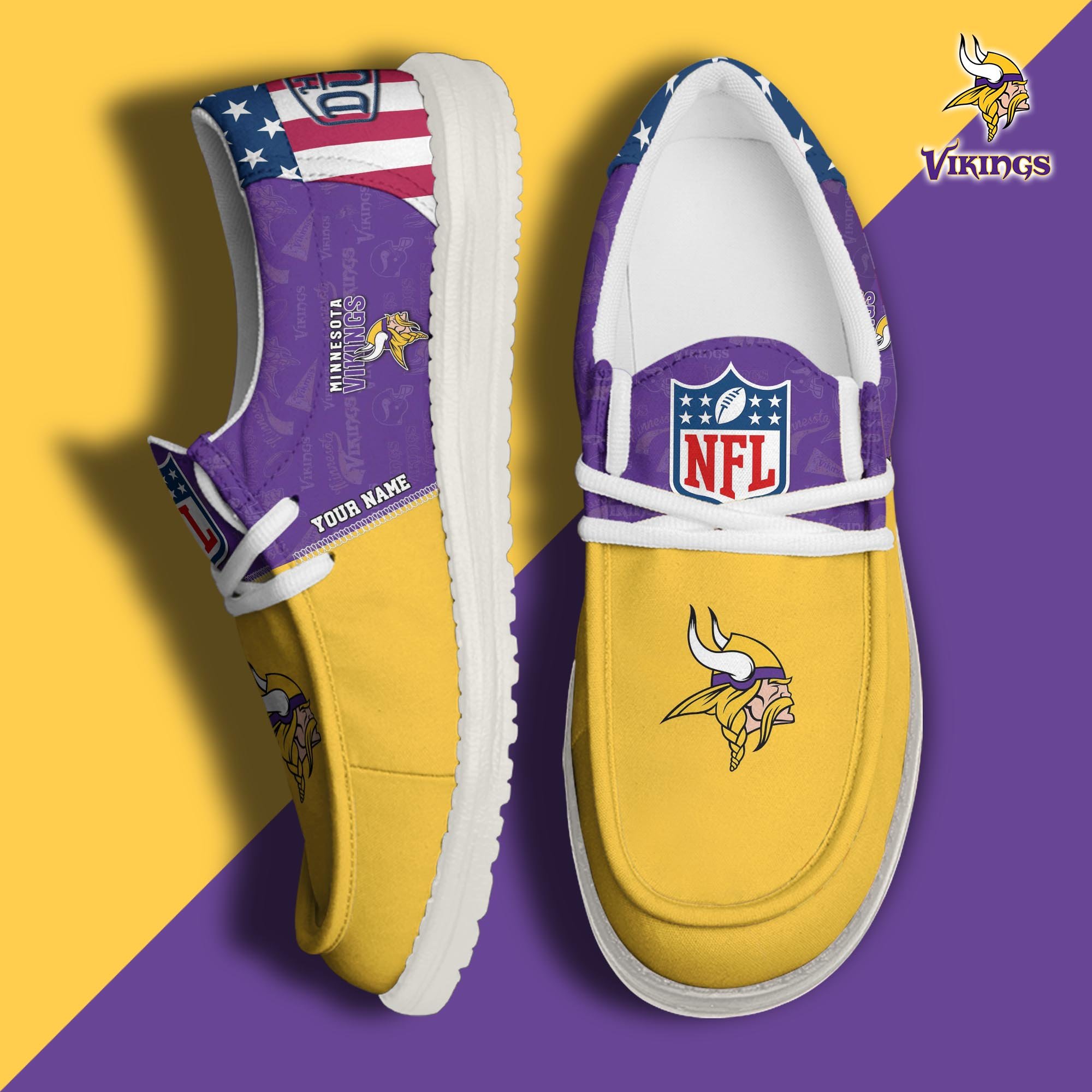 Minnesota Vikings Personalized Hey Dude Shoes For Men And Women Calebmatthewhans
