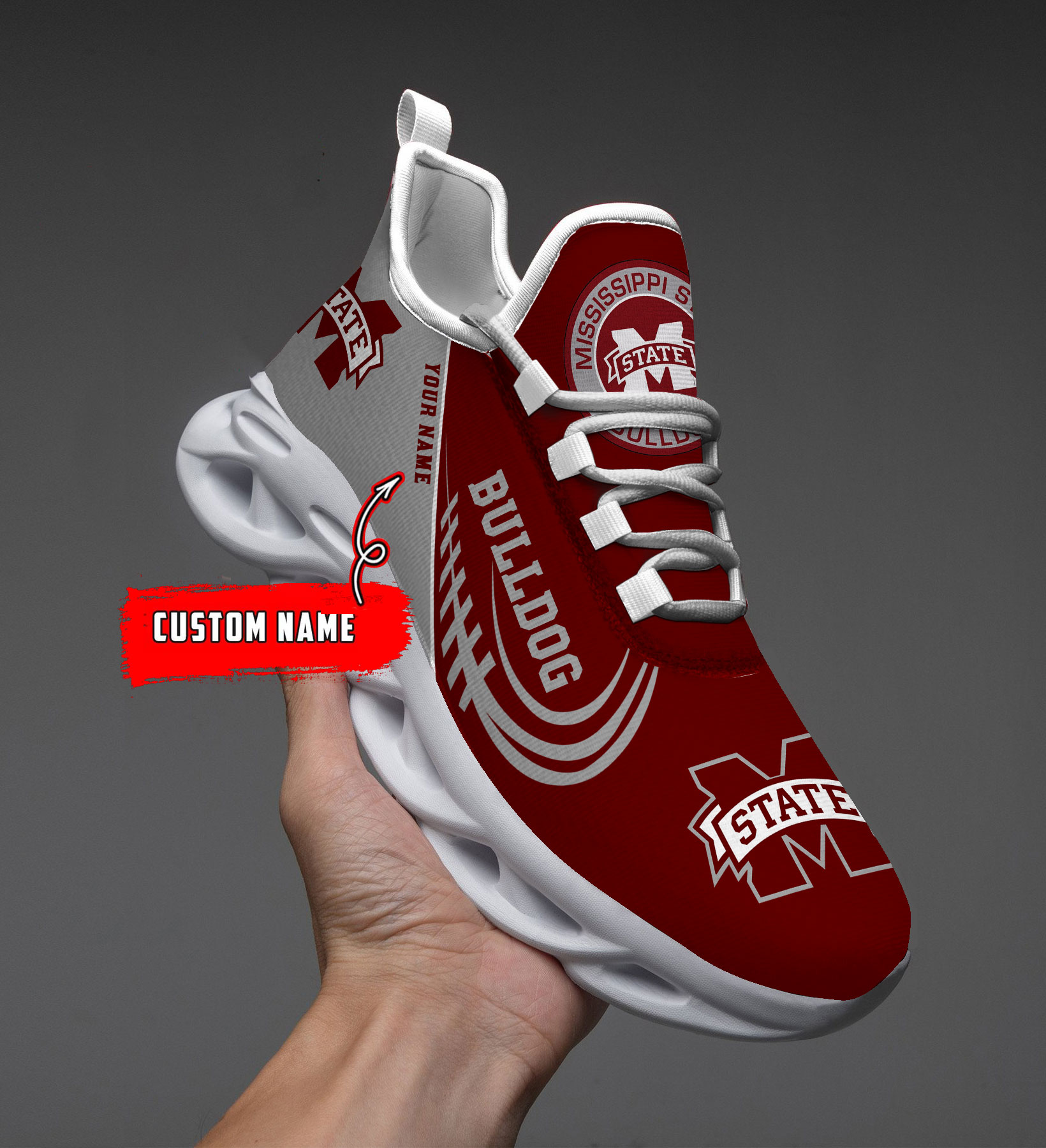 Mississippi State Bulldogs NCAA Max Soul Shoes Sneakers For Men And Women Calebmatthewhans