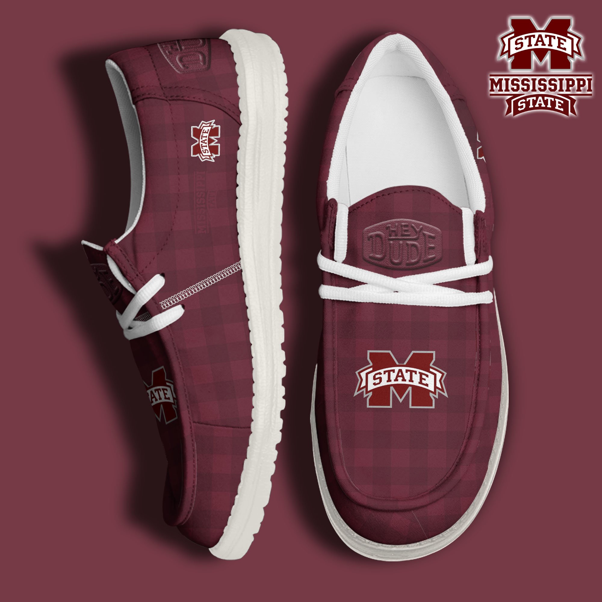 Mississippi State Bulldogs Personalized Hey Dude Shoes For Men And Women Calebmatthewhans