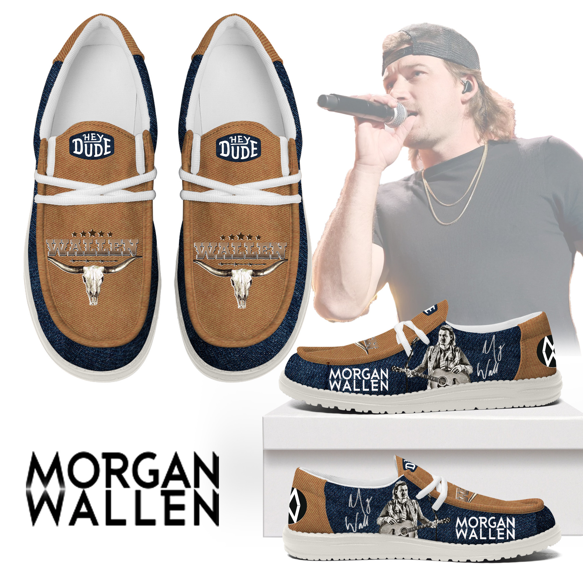 Morgan Wallen – Custom Name Hey Dude Calebmatthewhans