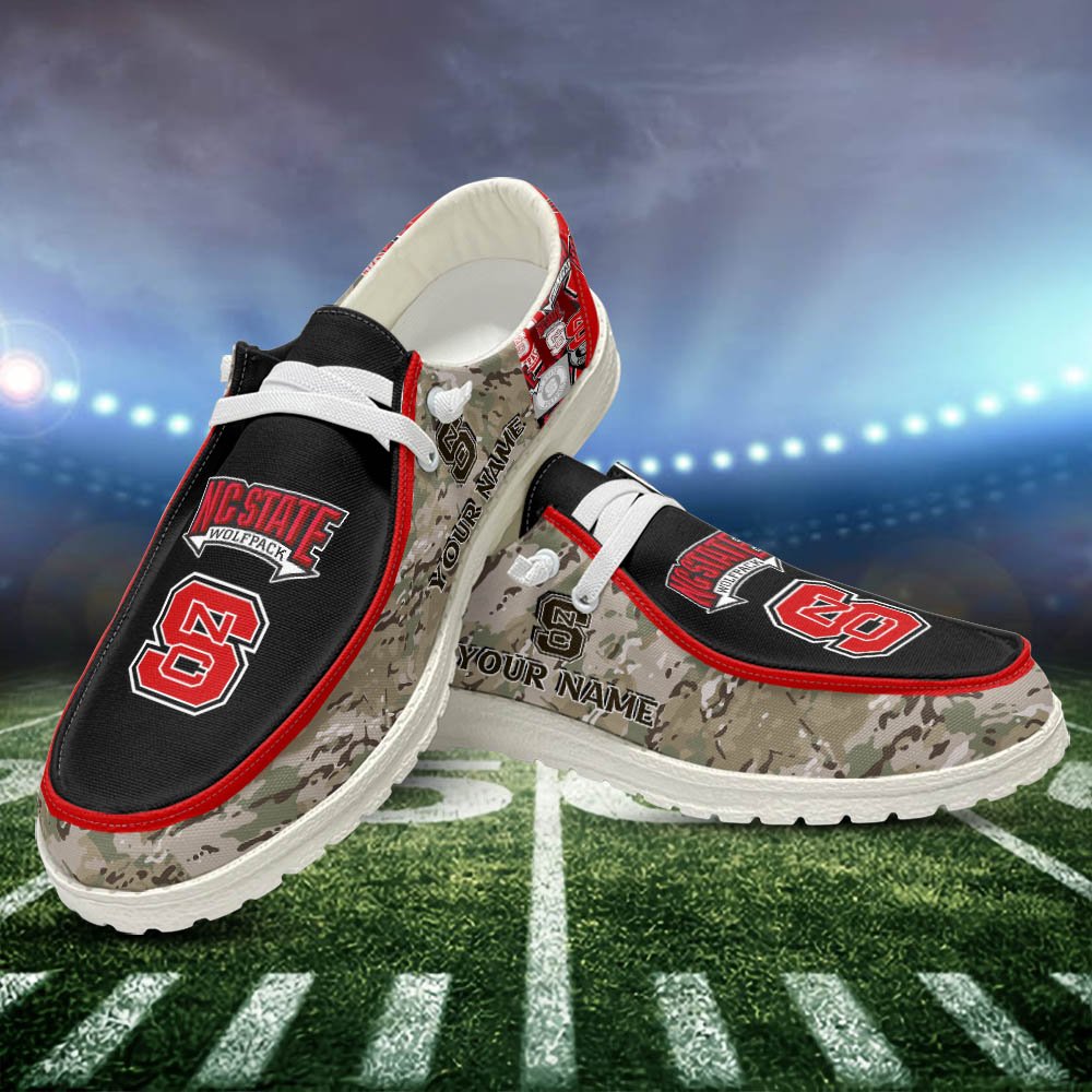NC State Wolfpack Personalized Hey Dude Shoes For Men And Women Calebmatthewhans