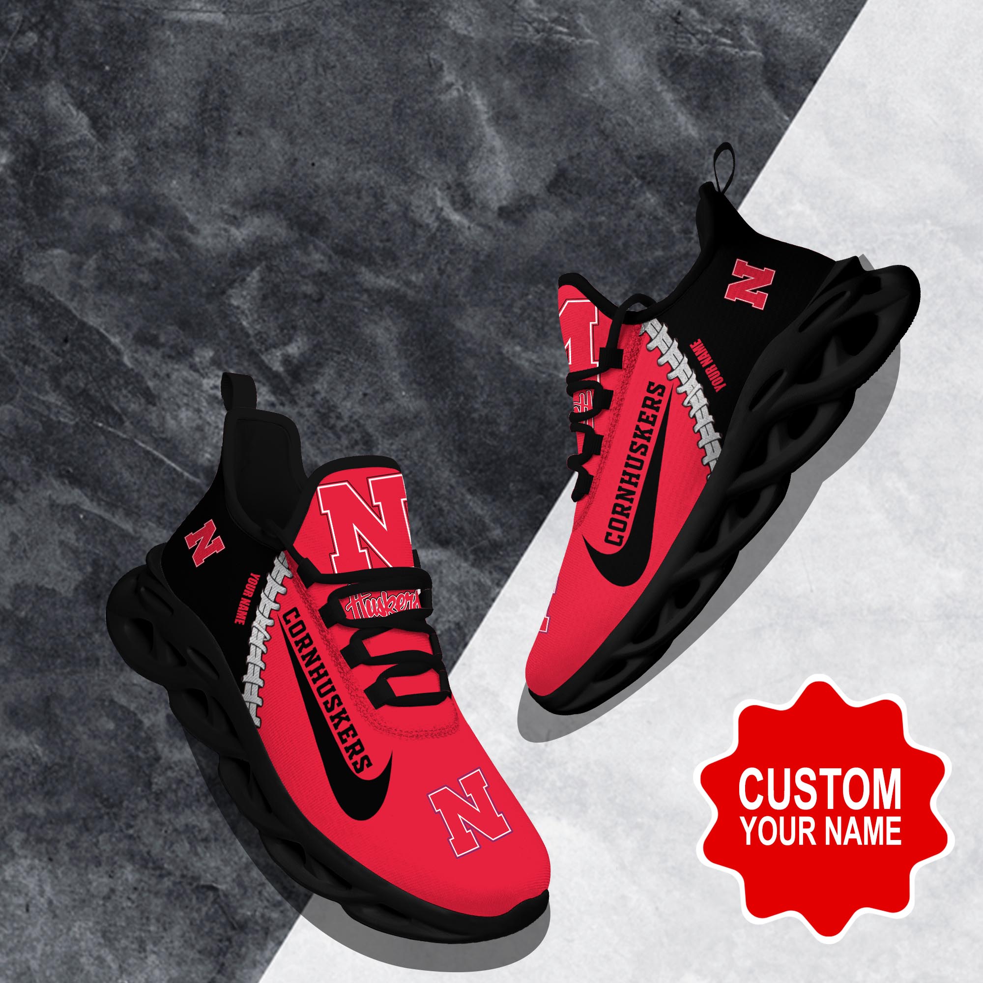 Nebraska Cornhuskers Max Soul Shoes Sneakers For Men And Women Calebmatthewhans