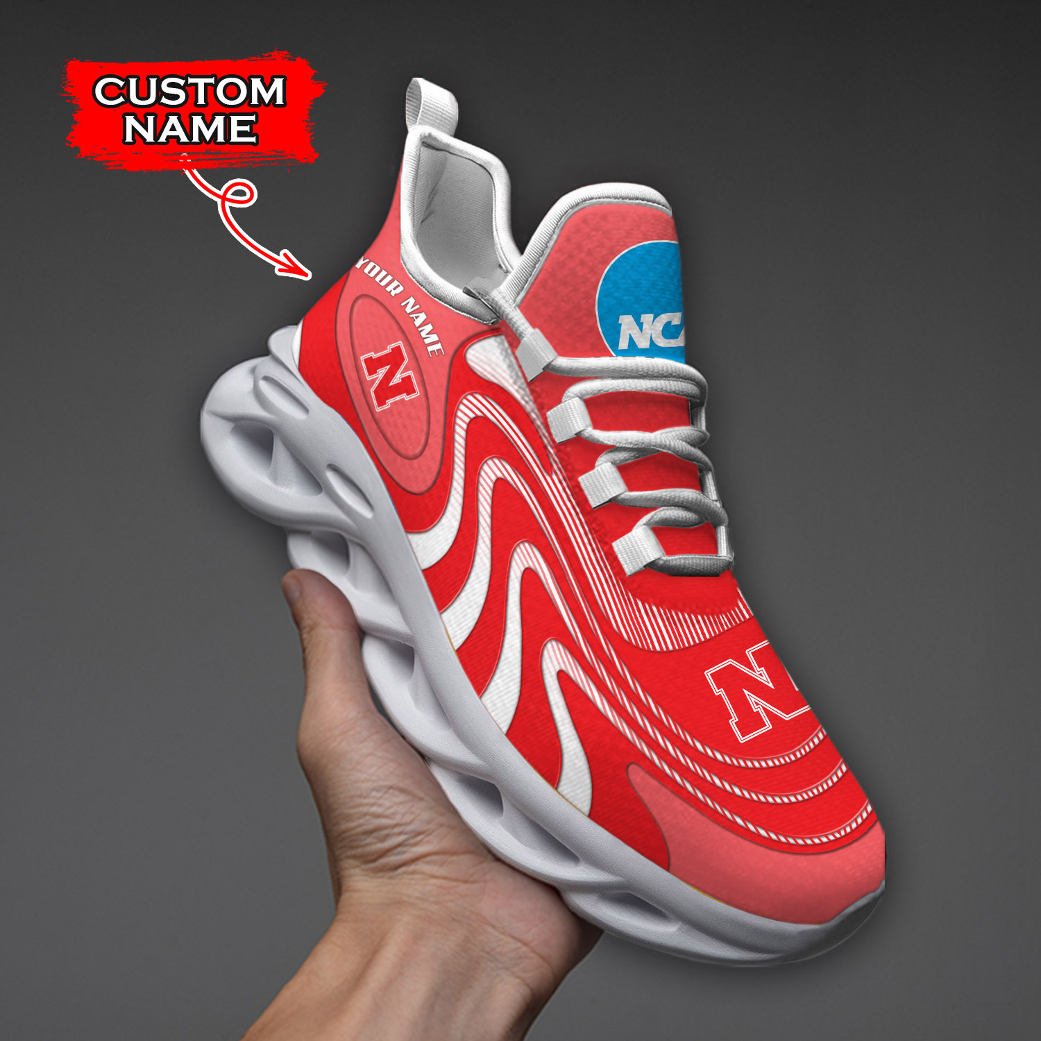 Nebraska Cornhuskers NCAA Max Soul Shoes Sneakers For Men And Women Calebmatthewhans