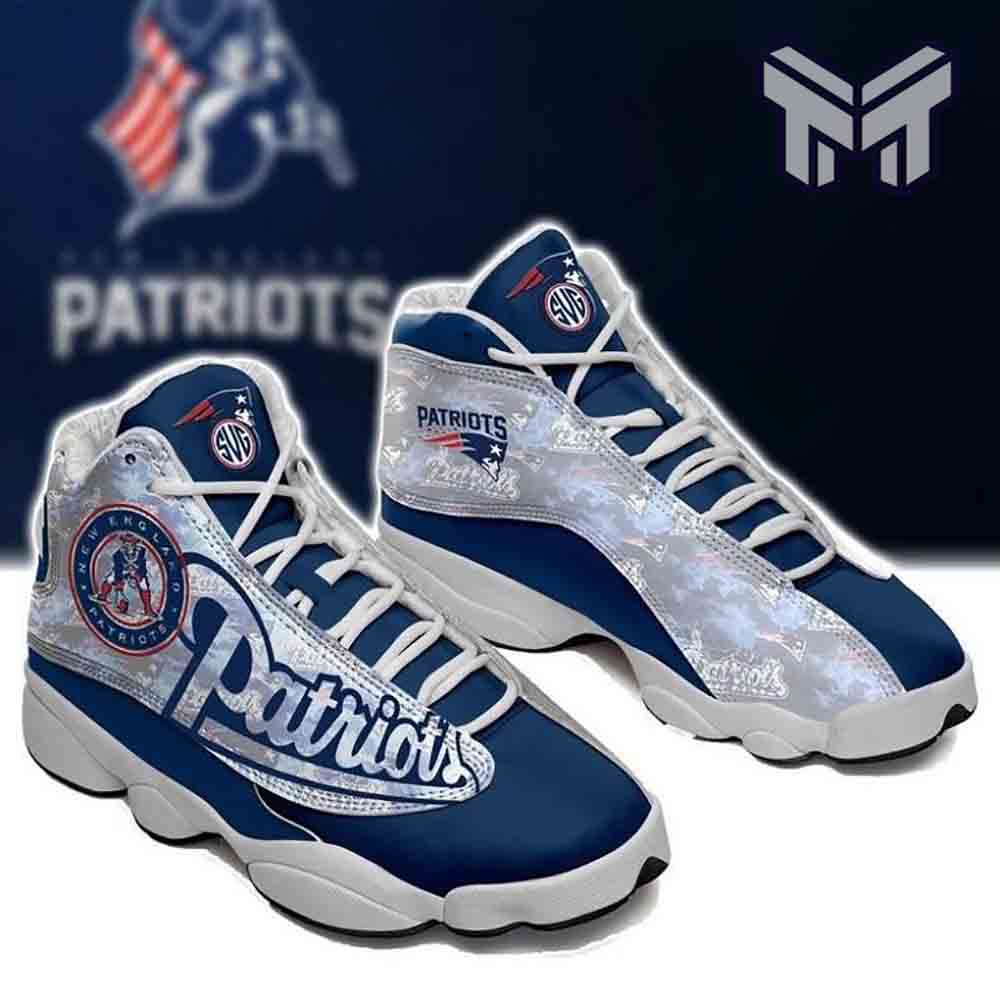New England Patriots AJ13 Sneakers Shoes For Men And Women Calebmatthewhans