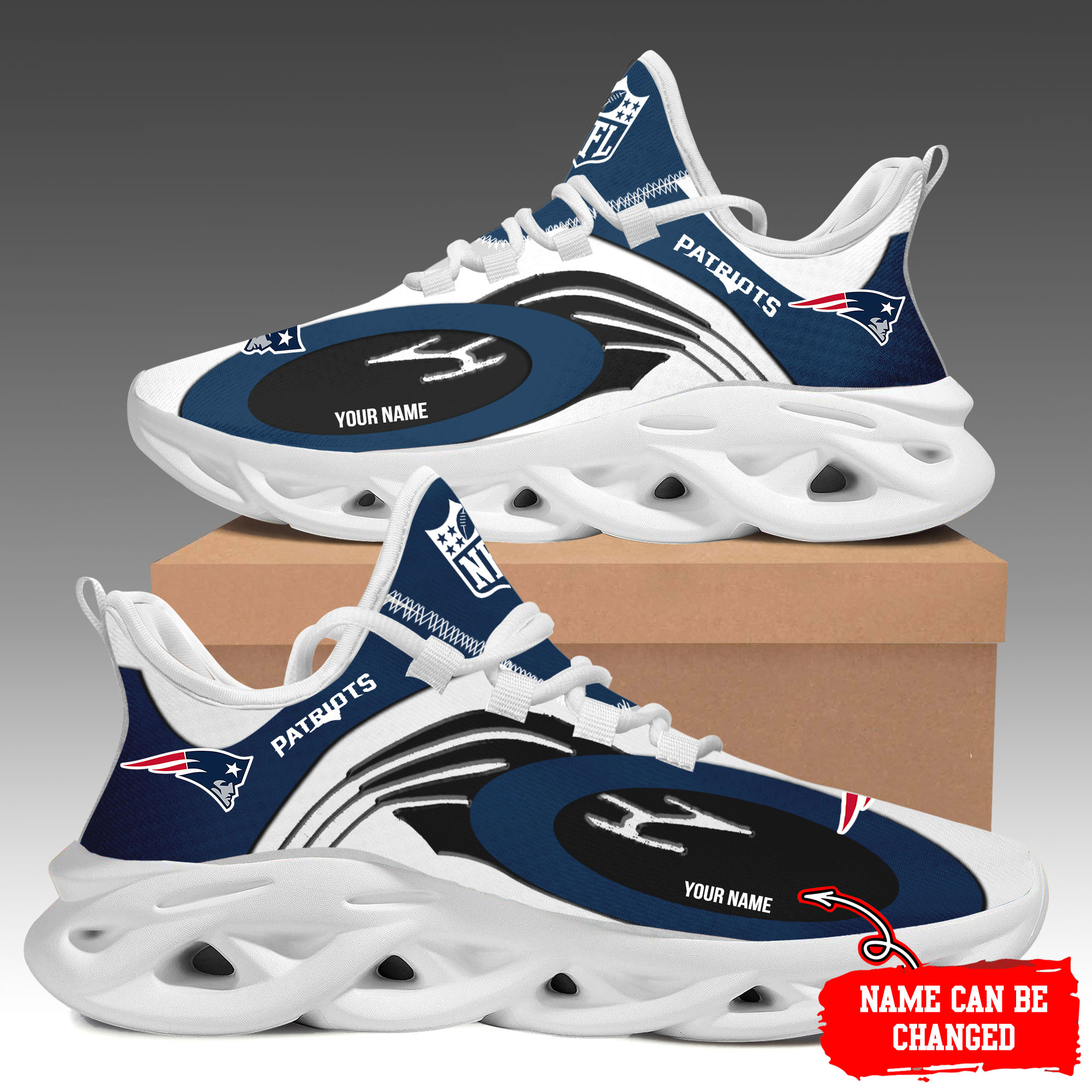 New England Patriots Max Soul Shoes Sneakers For Men And Women Calebmatthewhans