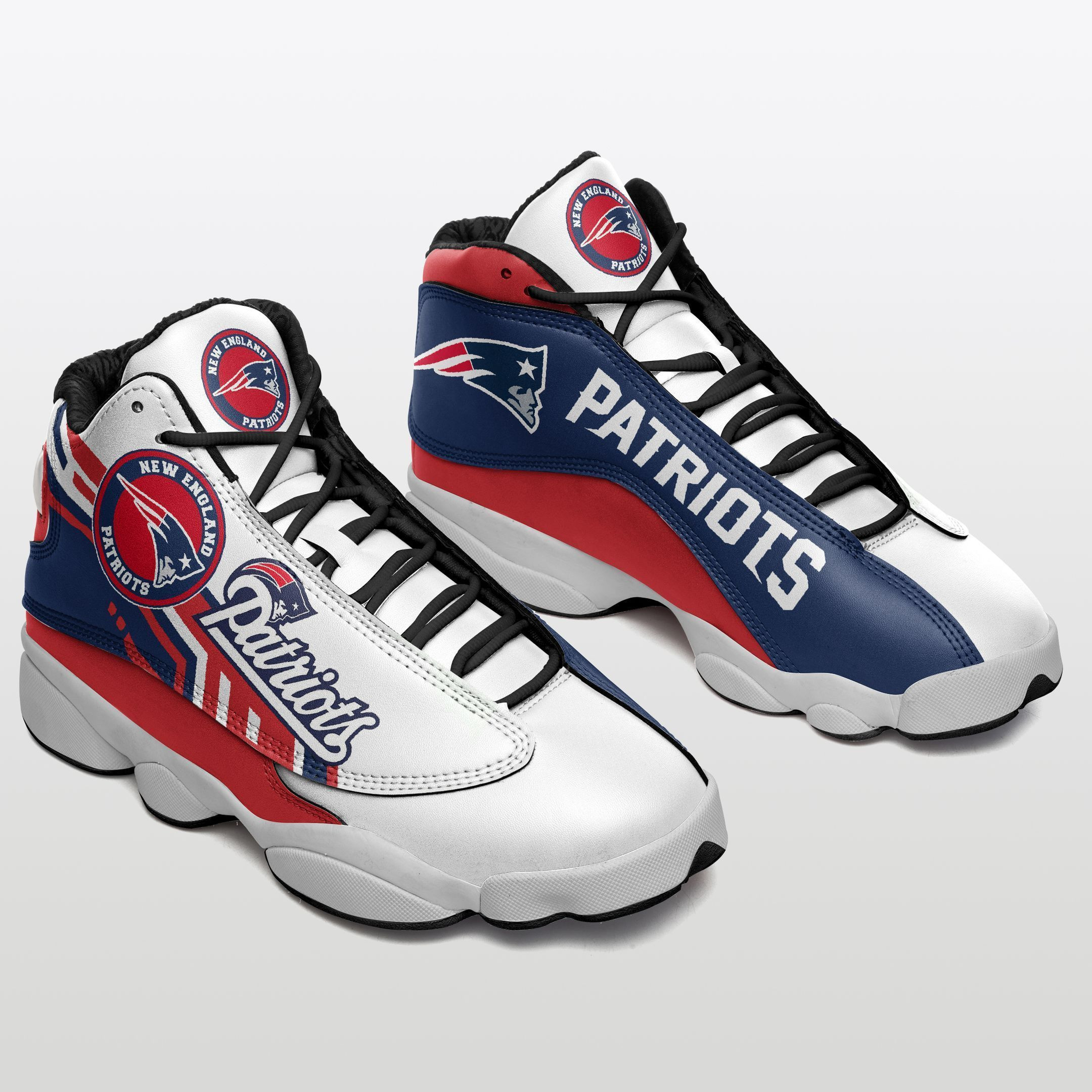 New England Patriots NFL AJ13 Sneakers Shoes For Men And Women Calebmatthewhans