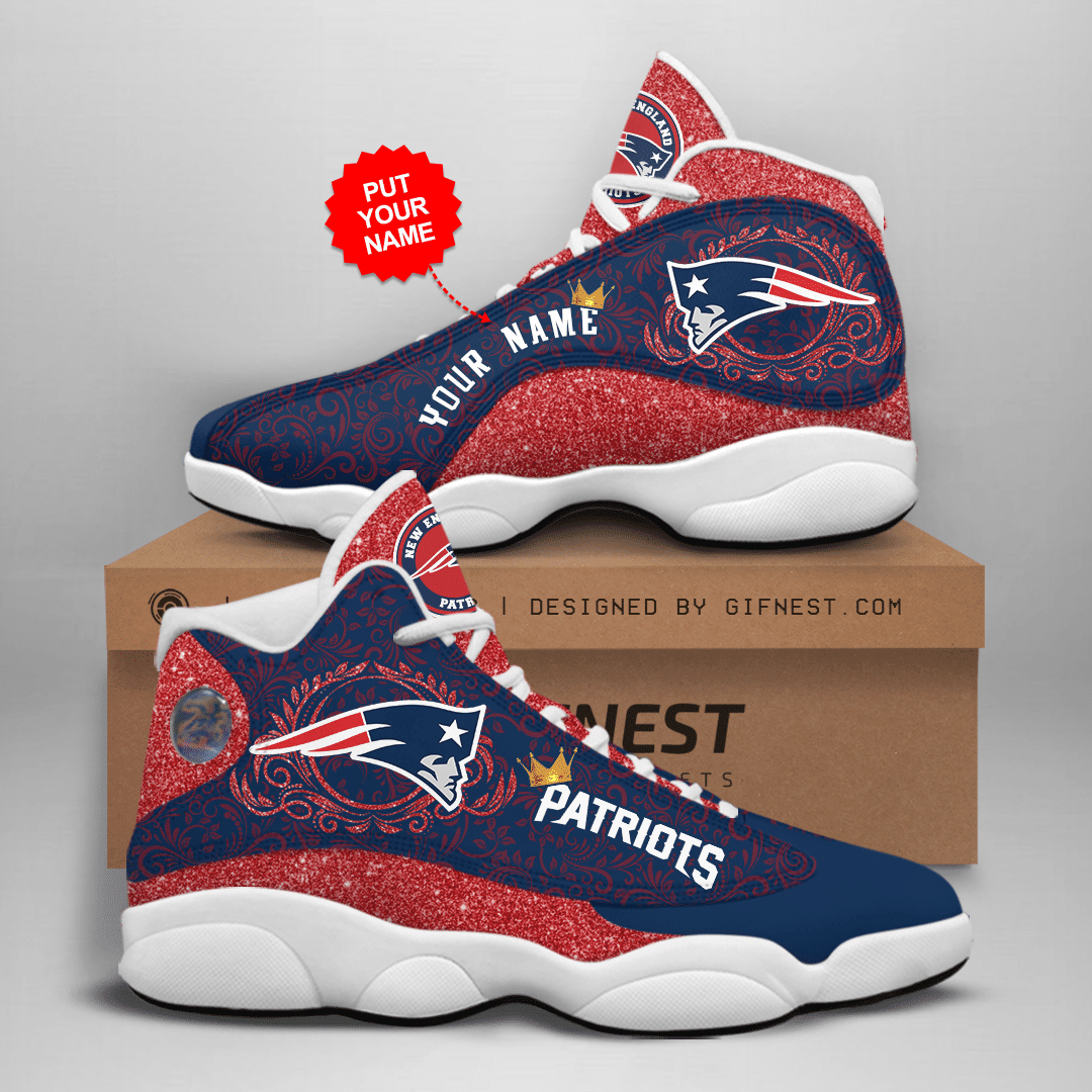 New England Patriots NFL AJ13 Sneakers Shoes For Men And Women Calebmatthewhans