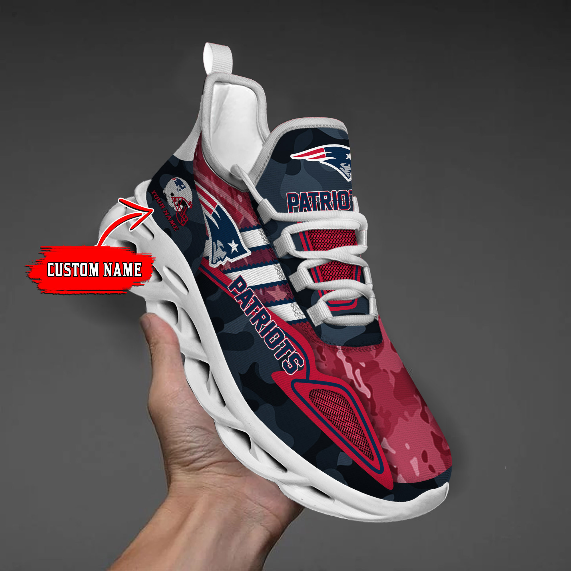 New England Patriots NFL Max Soul Shoes Sneakers For Men And Women Calebmatthewhans