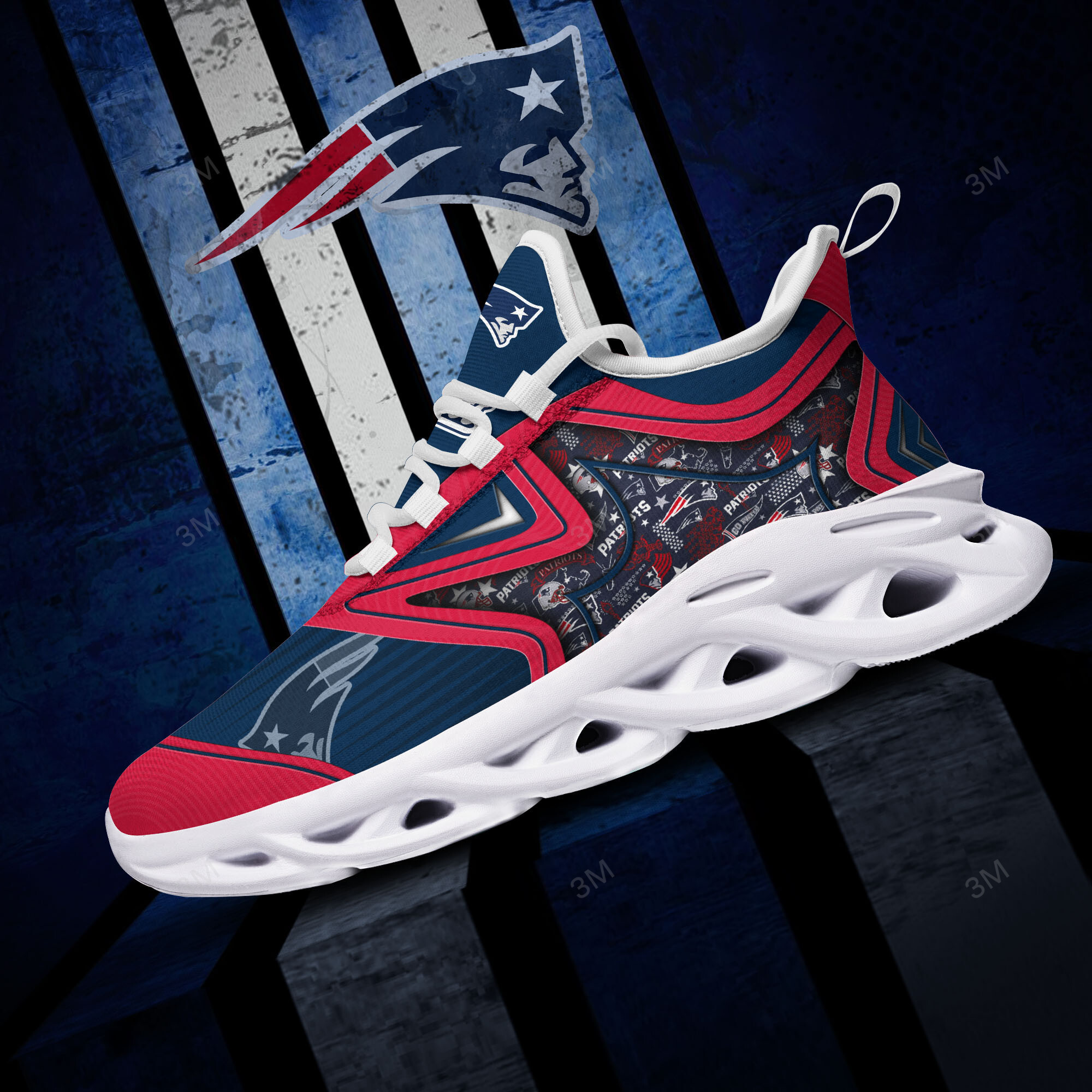 New England Patriots NFL Max Soul Shoes Sneakers For Men And Women Calebmatthewhans