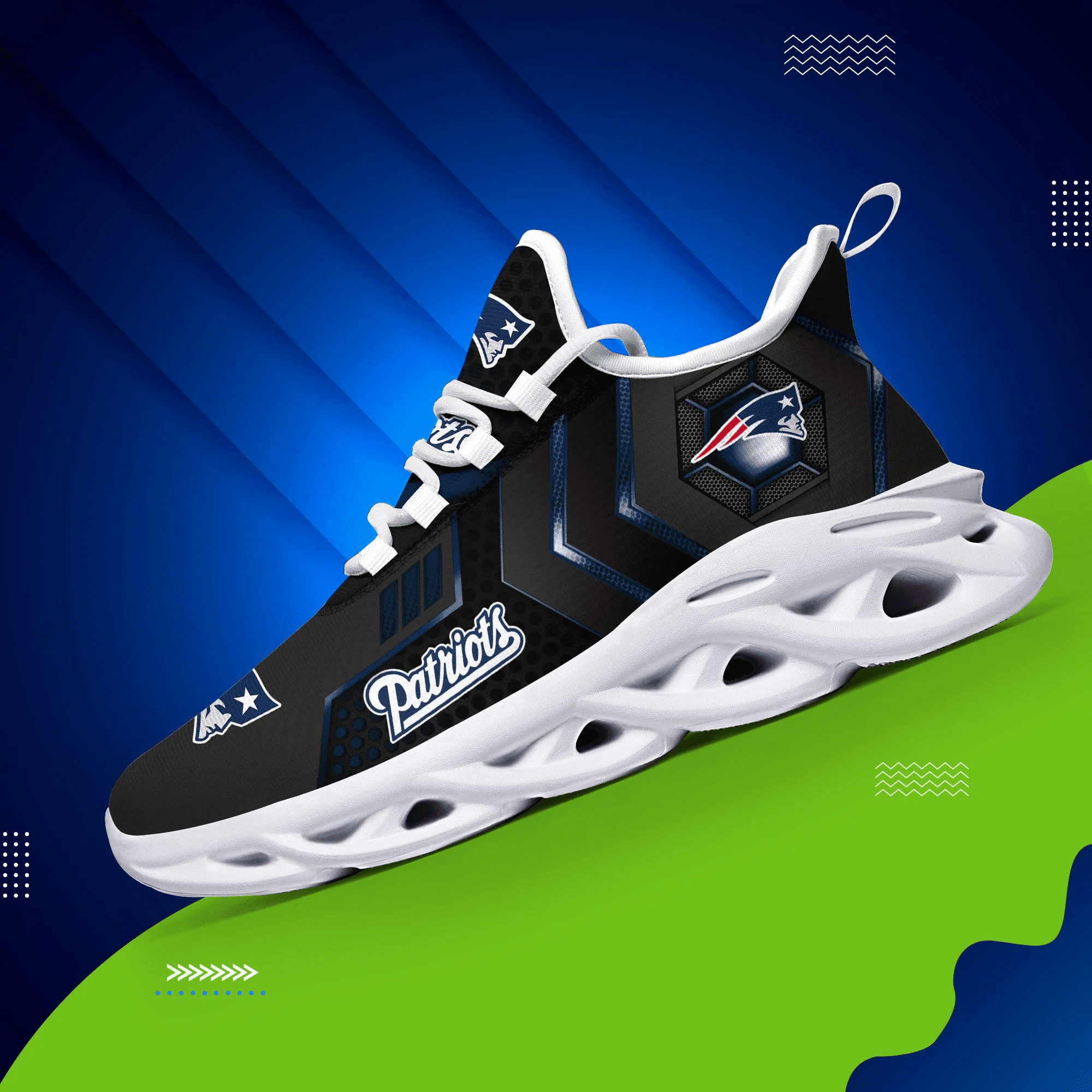 New England Patriots NFL Max Soul Shoes Sneakers For Men And Women Calebmatthewhans