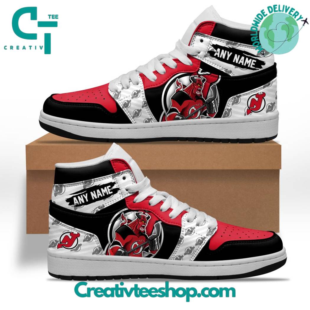 New Jersey Devils AJ1 High Sneakers Shoes For Men And Women Calebmatthewhans