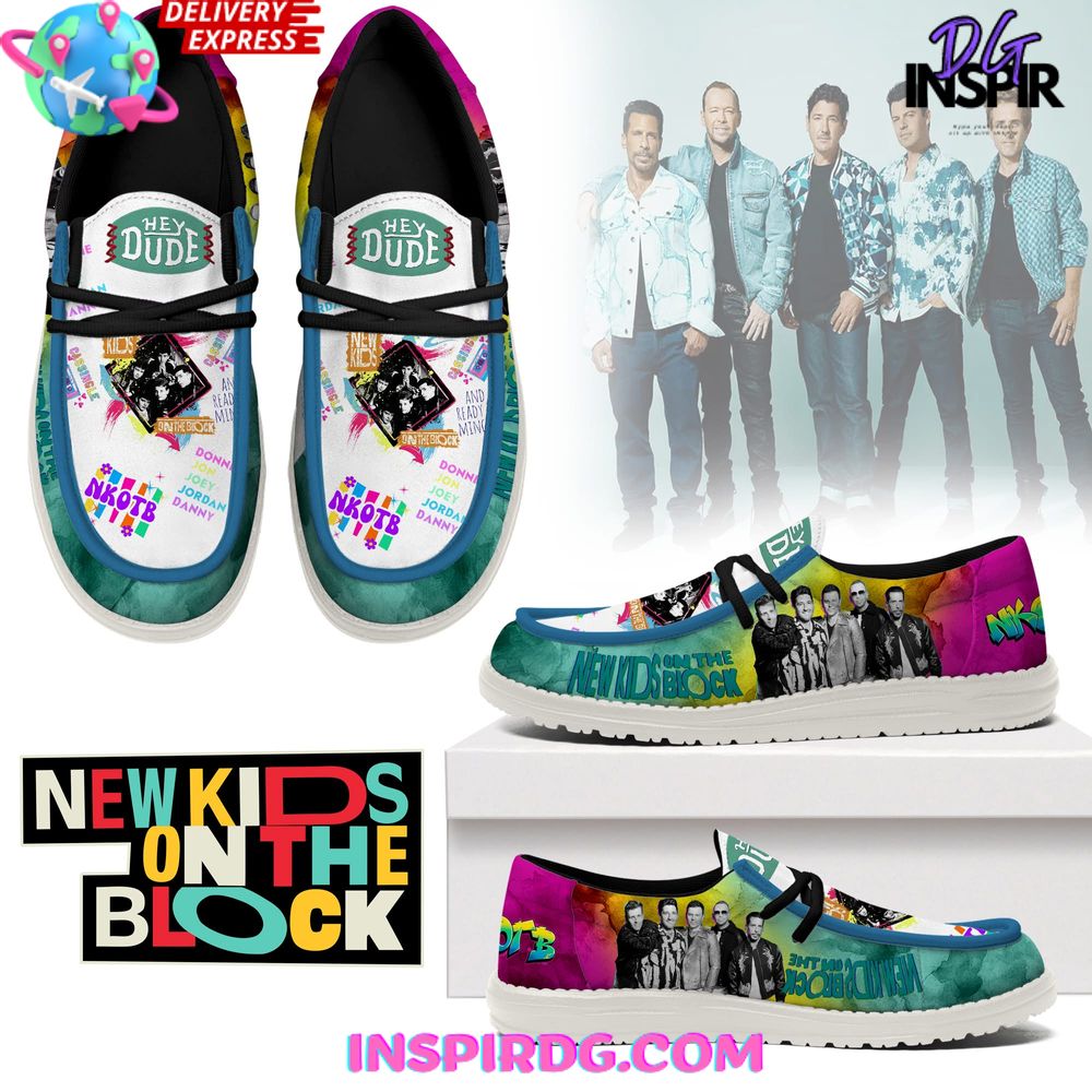 New Kids On The Block Personalized Hey Dude Shoes For Men And Women Calebmatthewhans