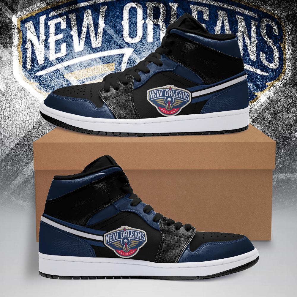New Orleans Pelicans NBA AJ1 High Sneakers Shoes For Men And Women Calebmatthewhans