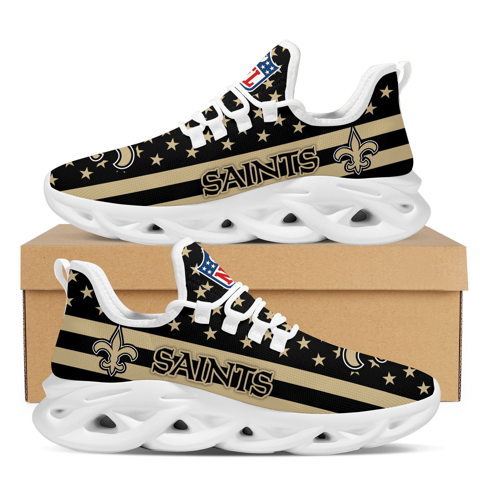 New Orleans Saints NFL Max Soul Shoes Sneakers For Men And Women Calebmatthewhans
