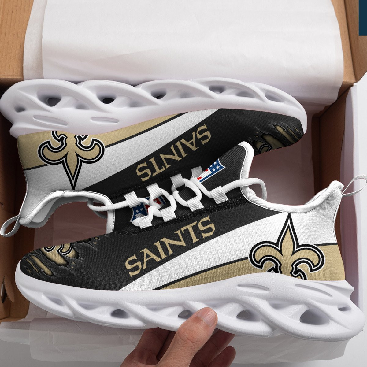 New Orleans Saints NFL Max Soul Shoes Sneakers For Men And Women Calebmatthewhans