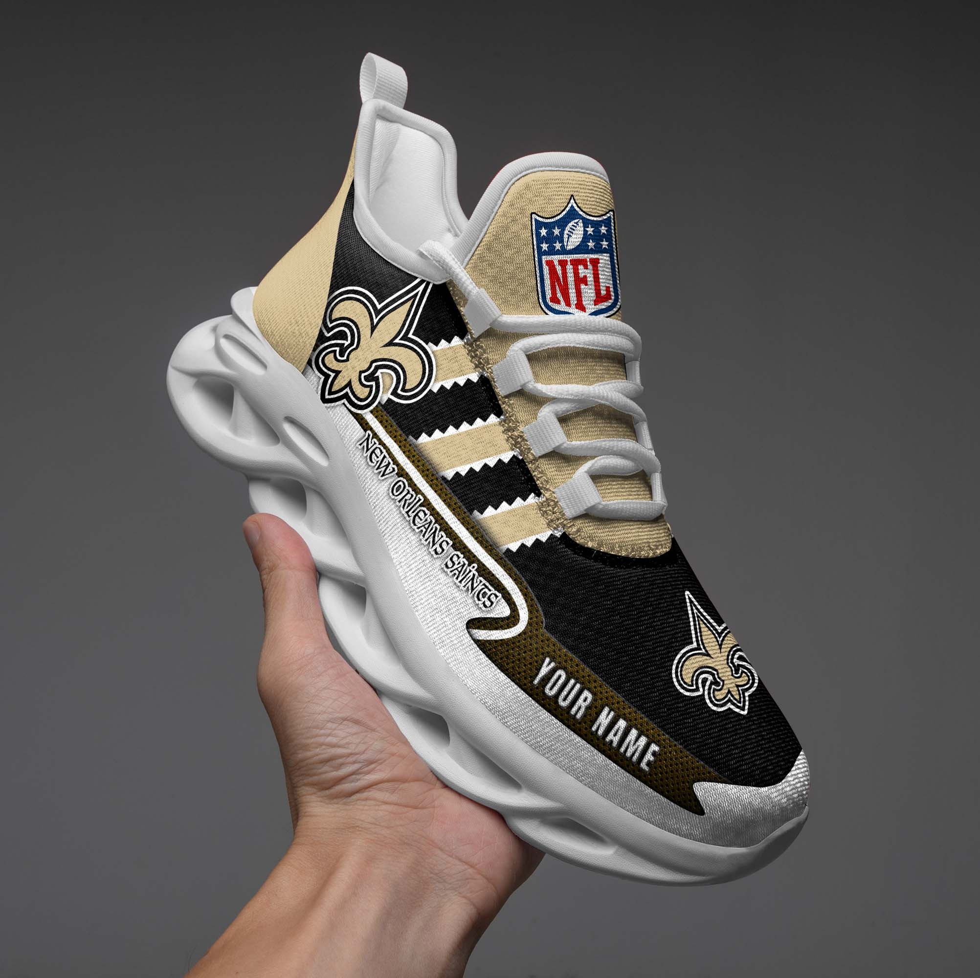 New Orleans Saints NFL Max Soul Shoes Sneakers For Men And Women Calebmatthewhans