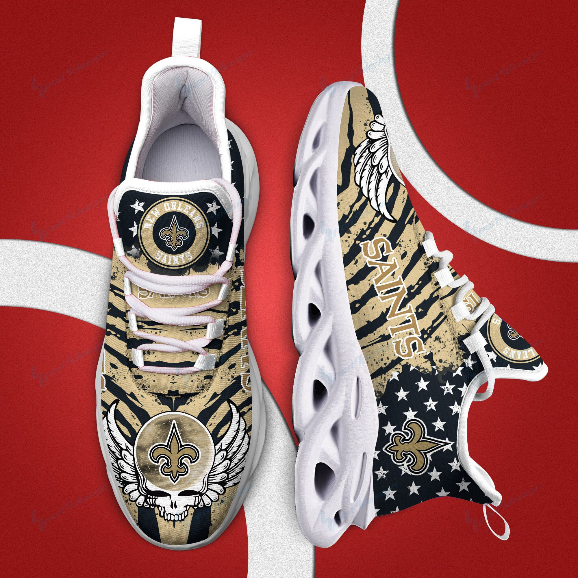 New Orleans Saints NFL Max Soul Shoes Sneakers For Men And Women Calebmatthewhans