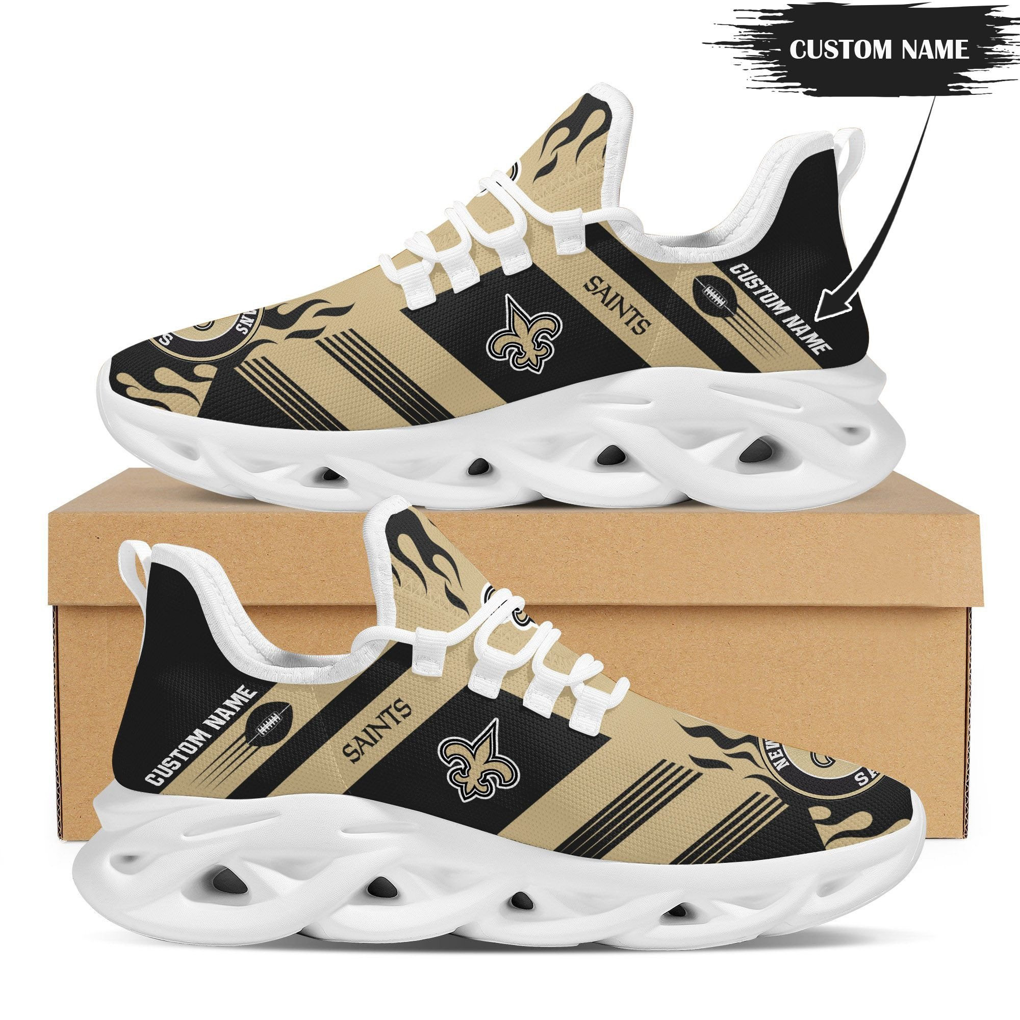 New Orleans Saints NFL Max Soul Shoes Sneakers For Men And Women Calebmatthewhans