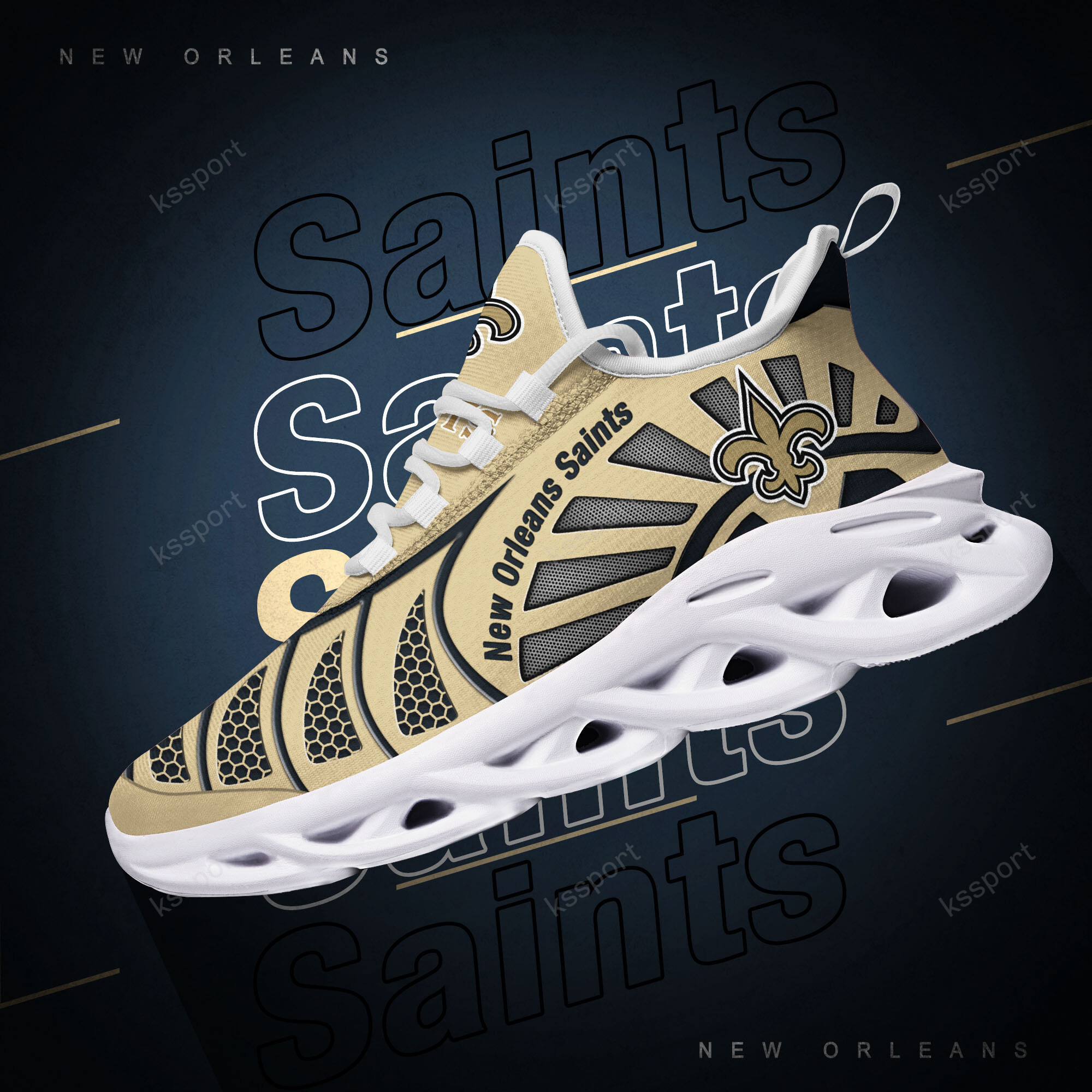 New Orleans Saints NFL Max Soul Shoes Sneakers For Men And Women Calebmatthewhans