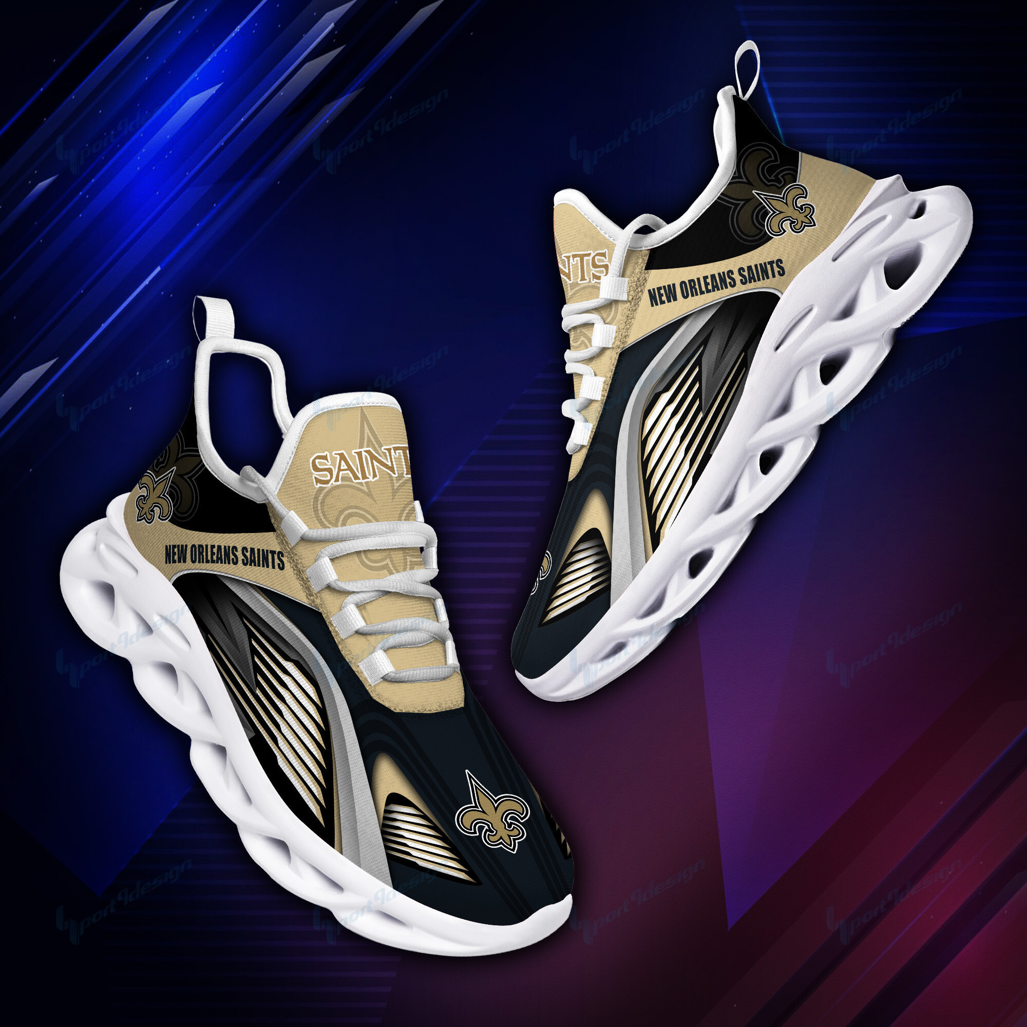 New Orleans Saints NFL Max Soul Shoes Sneakers For Men And Women Calebmatthewhans