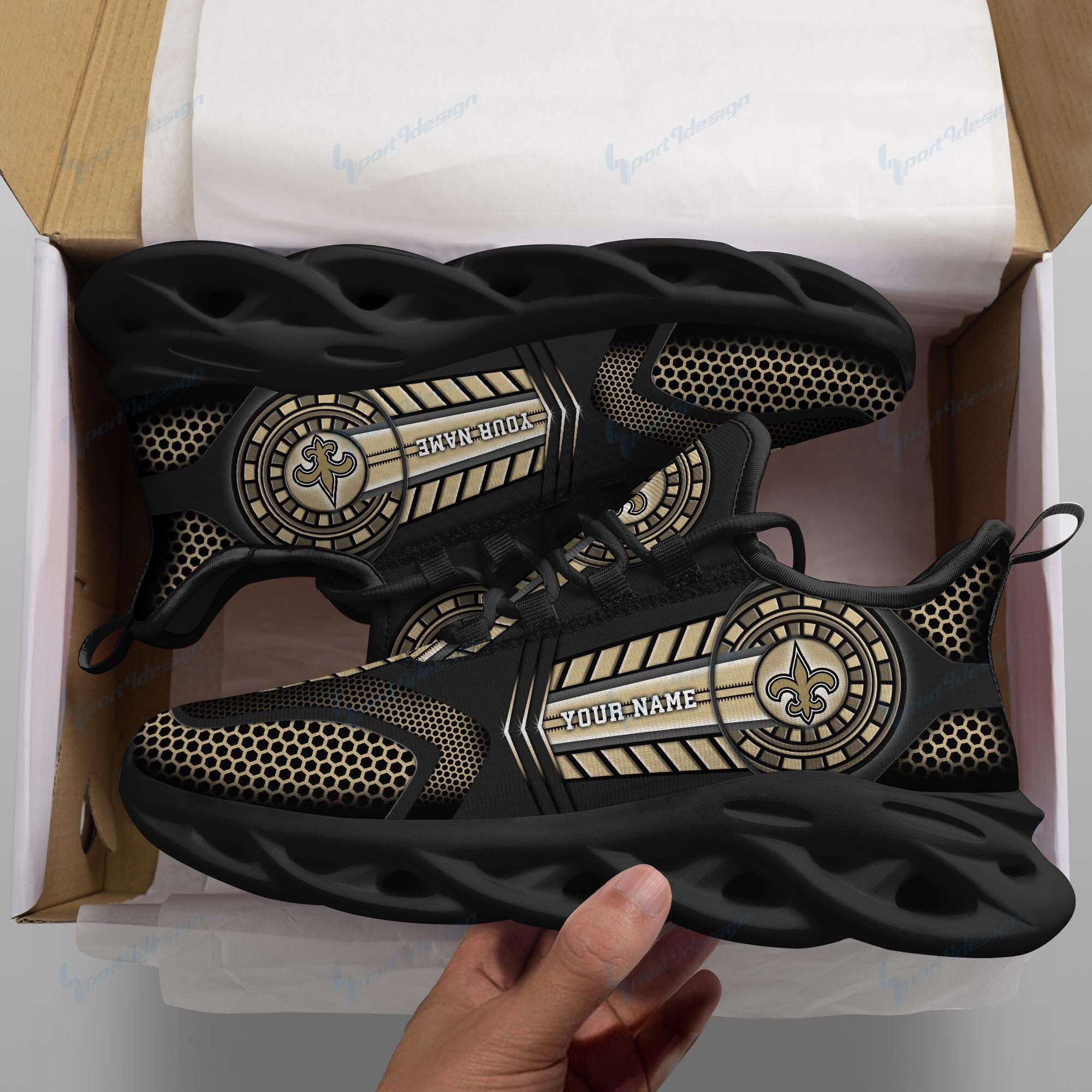 New Orleans Saints NFL Max Soul Shoes Sneakers For Men And Women Calebmatthewhans
