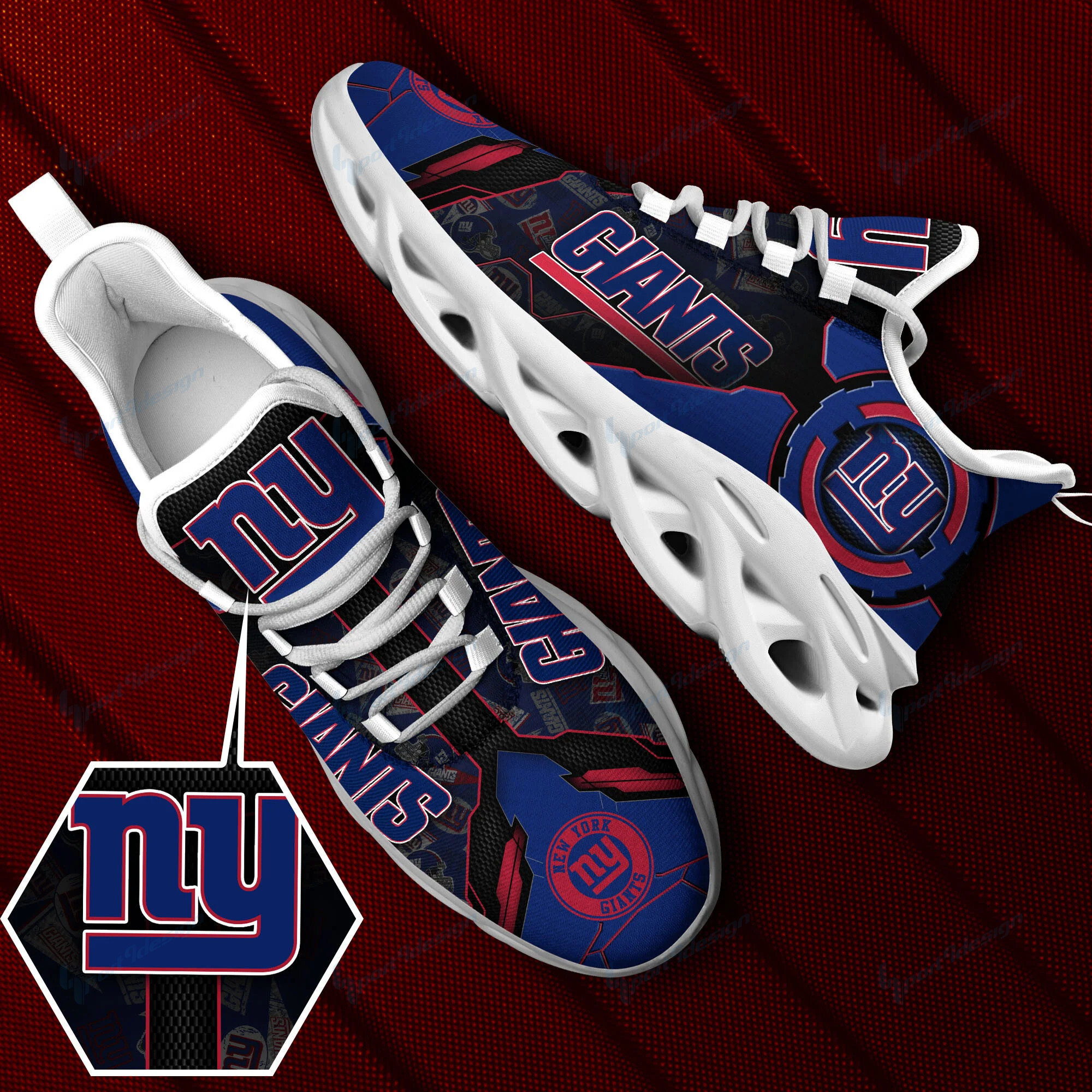 New York Giants NFL Max Soul Shoes Sneakers For Men And Women Calebmatthewhans