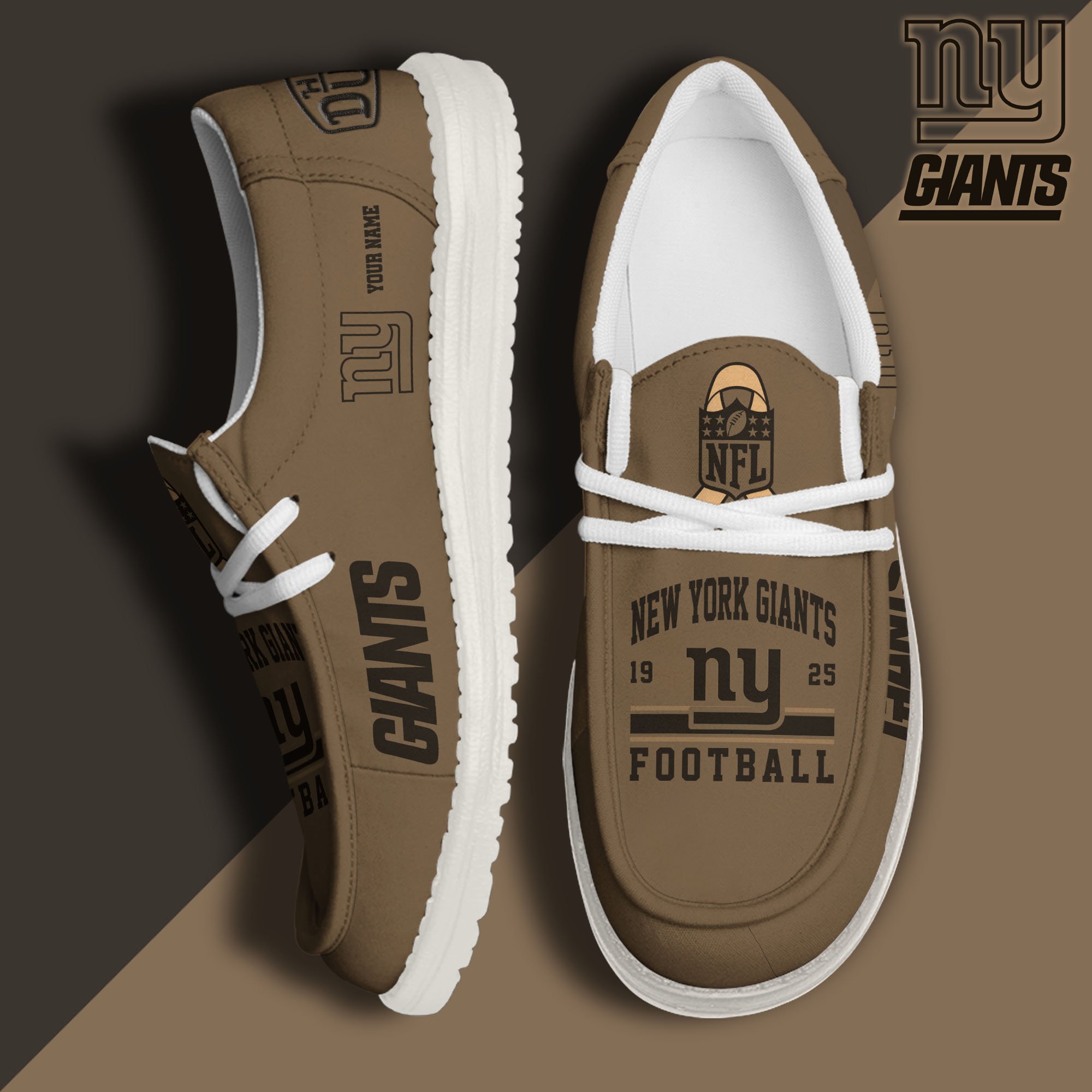 New York Giants Personalized Hey Dude Shoes For Men And Women Calebmatthewhans