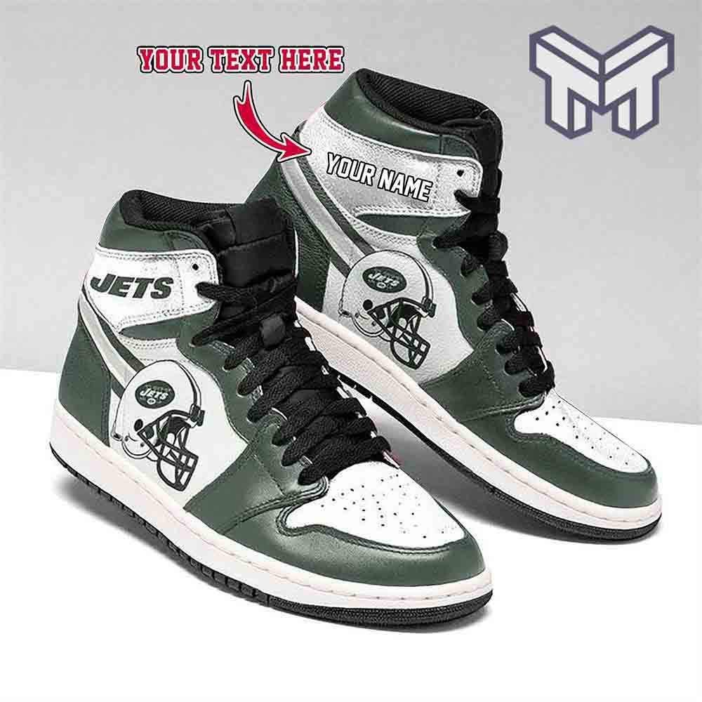 New York Jets AJ1 High Sneakers Shoes For Men And Women Calebmatthewhans