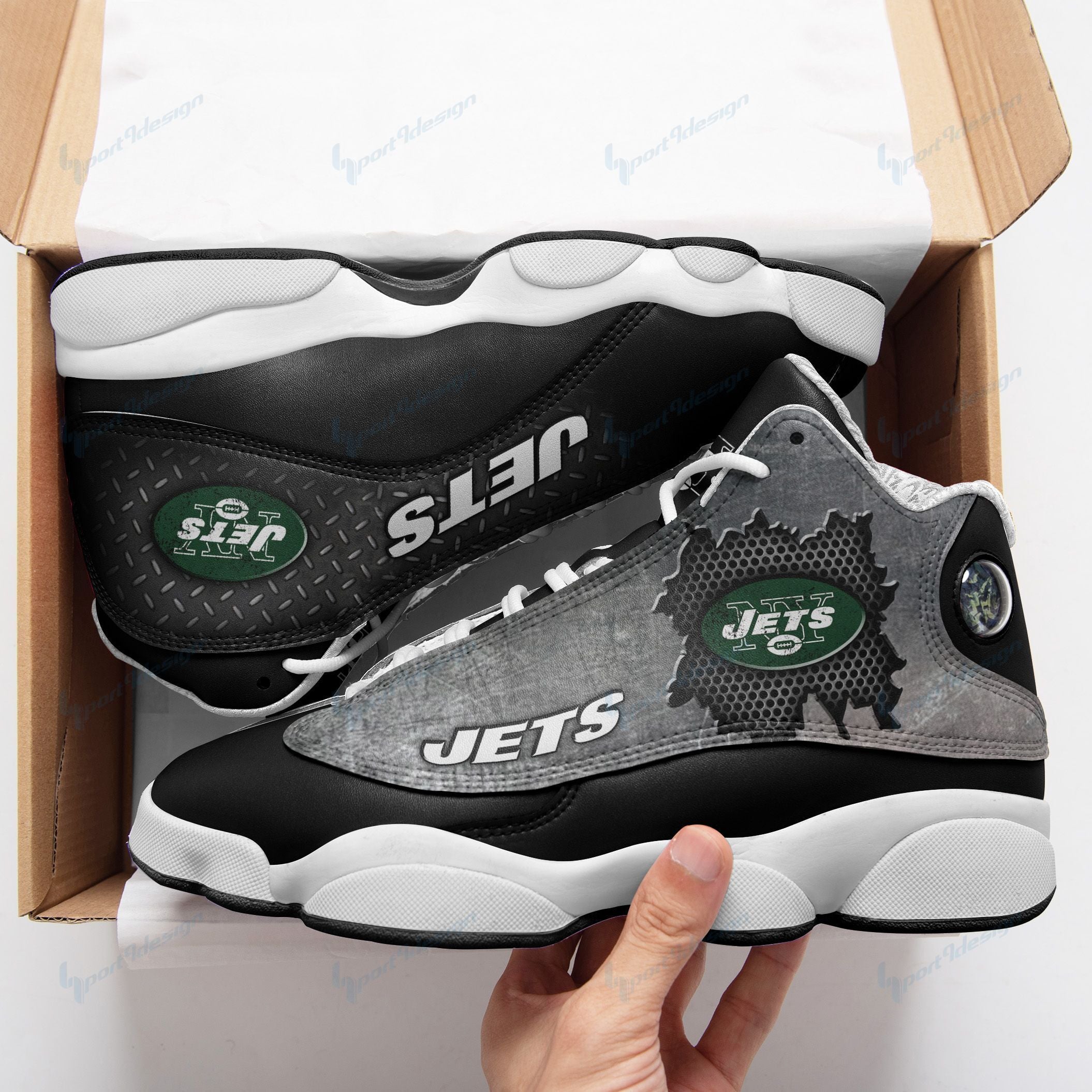 New York Jets AJ13 Sneakers Shoes For Men And Women Calebmatthewhans