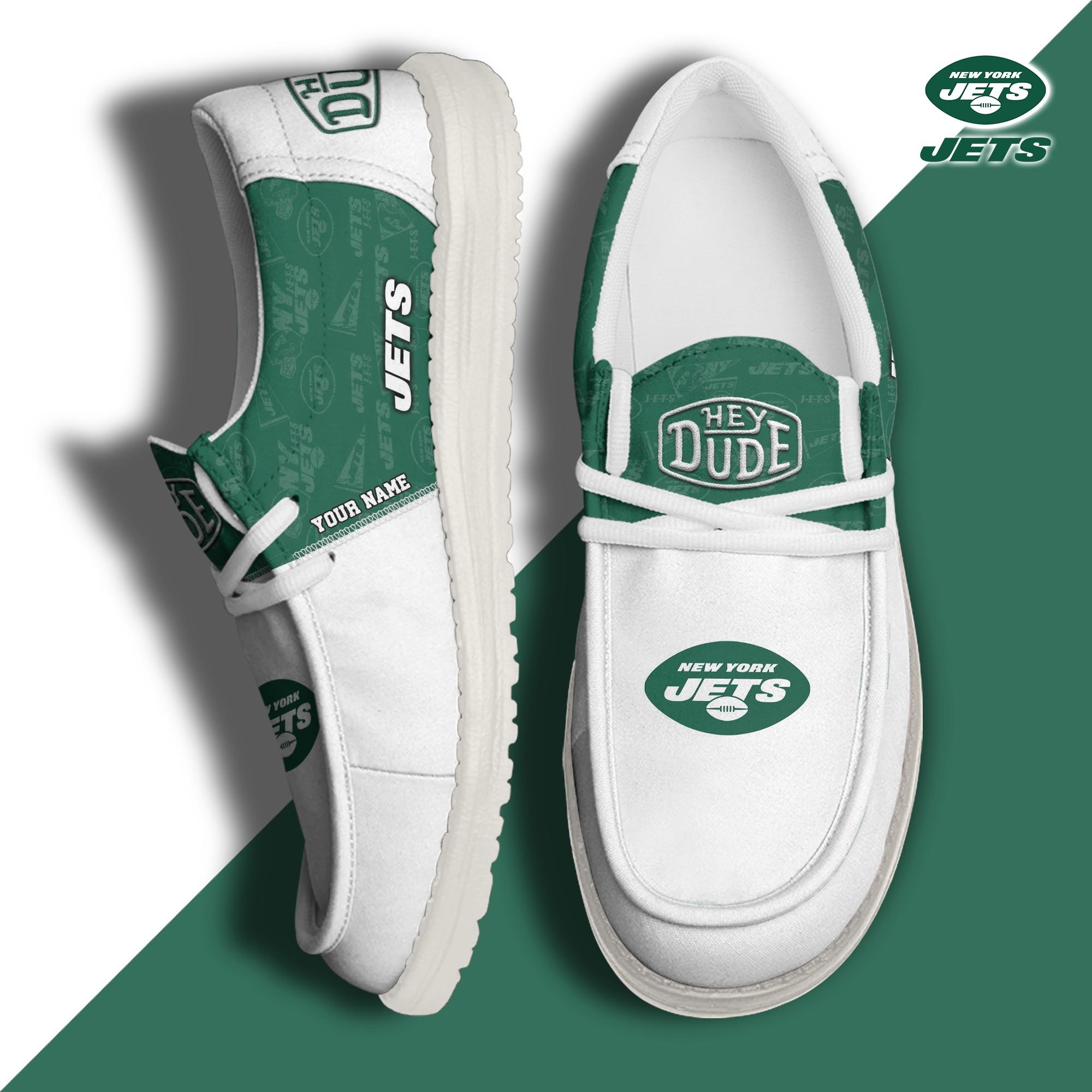 New York Jets Personalized Hey Dude Shoes For Men And Women Calebmatthewhans