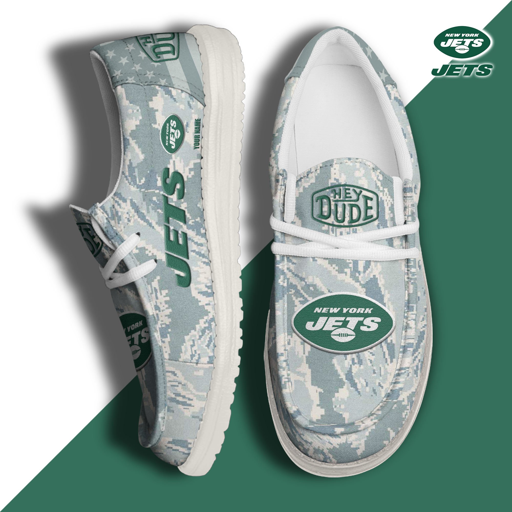 New York Jets Personalized Hey Dude Shoes For Men And Women Calebmatthewhans
