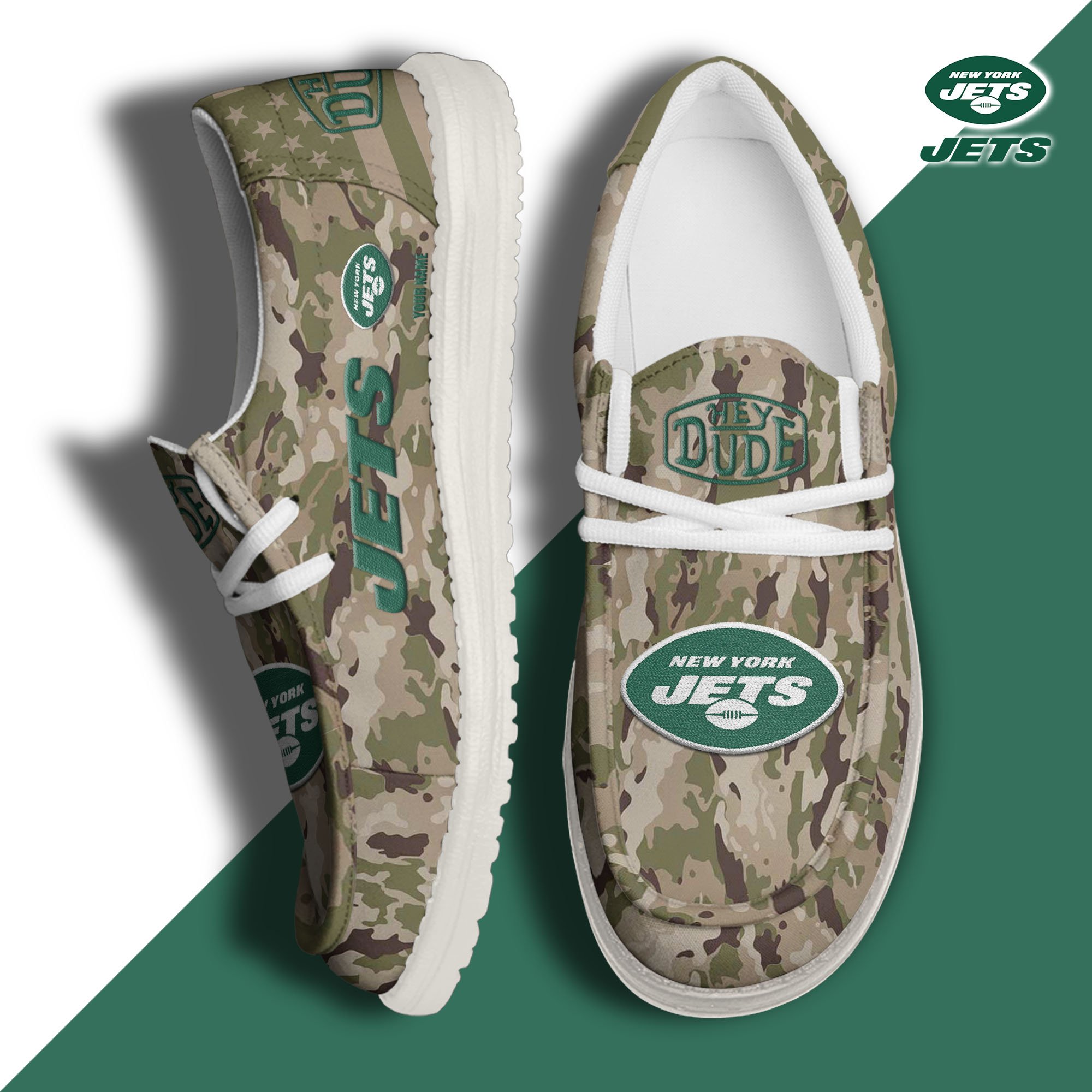 New York Jets Personalized Hey Dude Shoes For Men And Women Calebmatthewhans