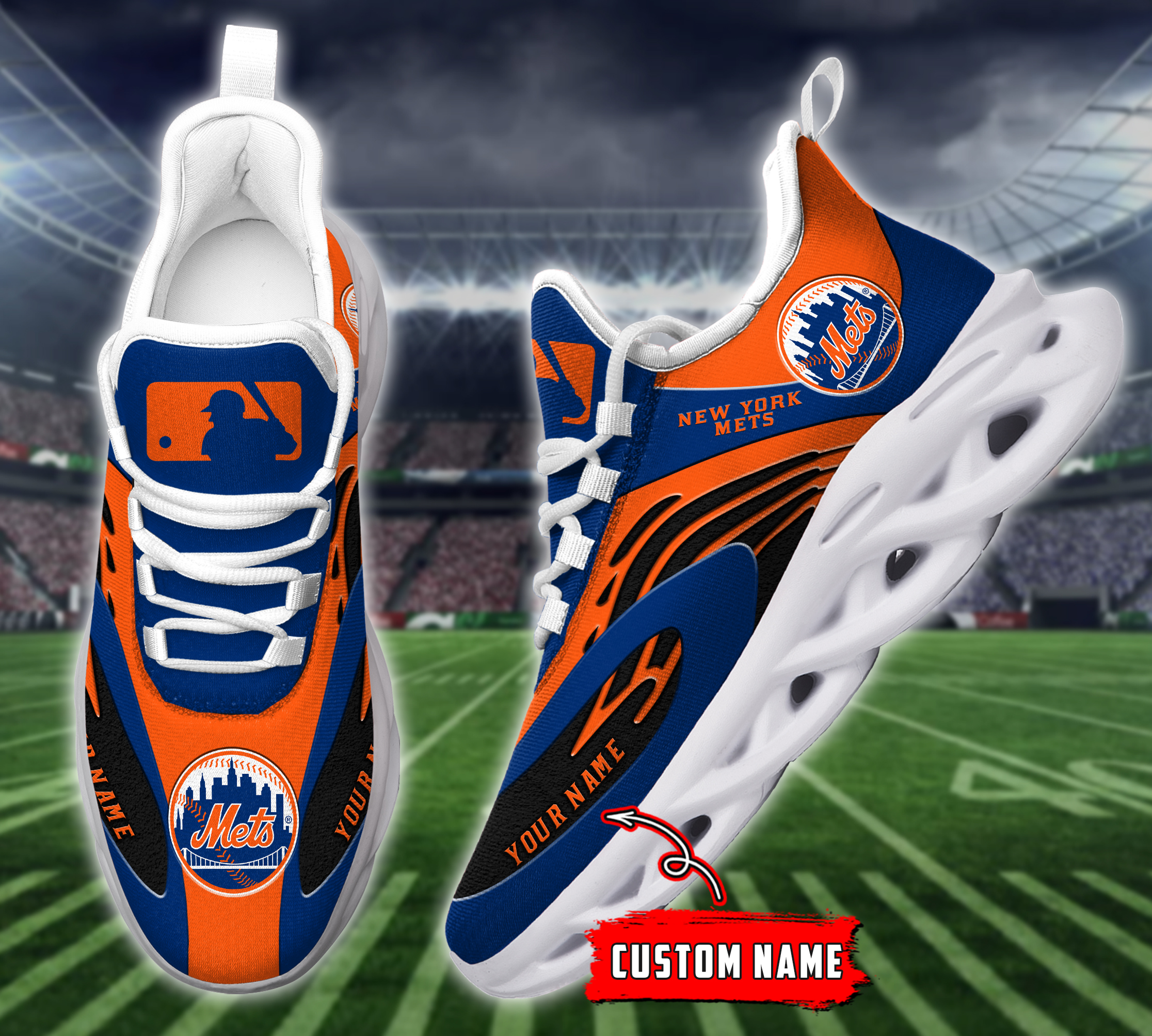 New York Mets MLB Max Soul Shoes Sneakers For Men And Women Calebmatthewhans