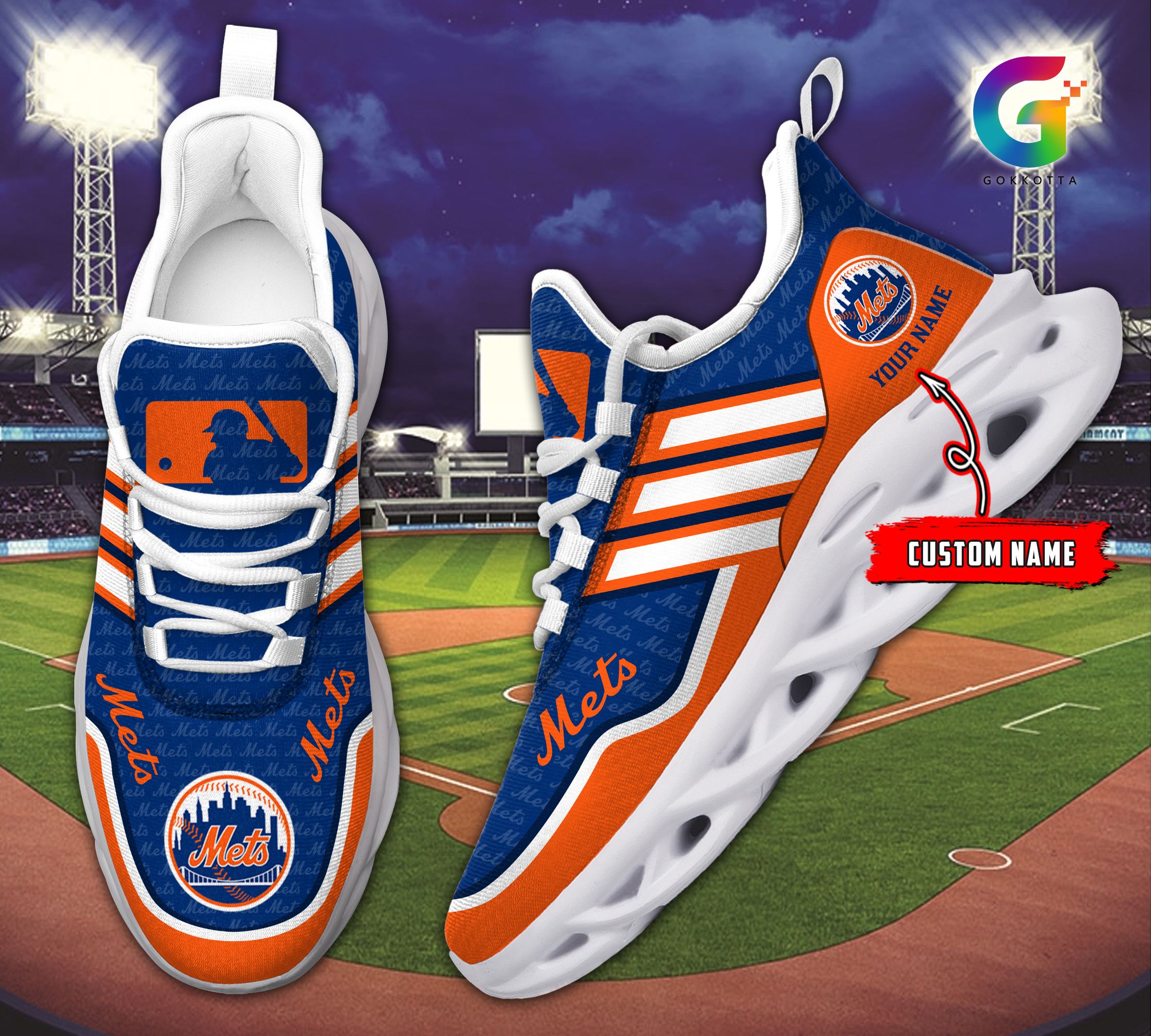 New York Mets MLB Max Soul Shoes Sneakers For Men And Women Calebmatthewhans