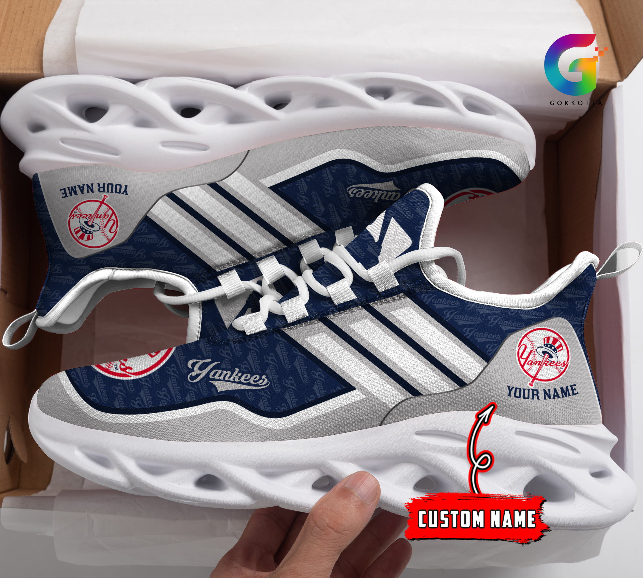 New York Yankees MLB Max Soul Shoes Sneakers For Men And Women Calebmatthewhans