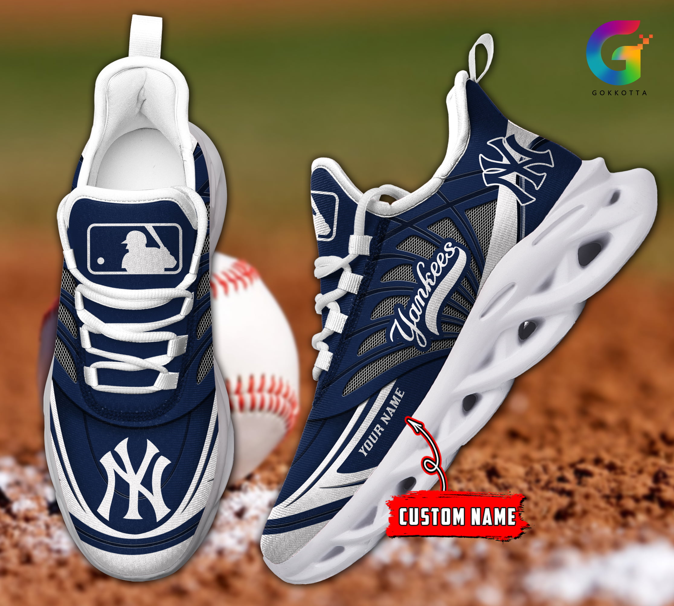 New York Yankees MLB Max Soul Shoes Sneakers For Men And Women Calebmatthewhans