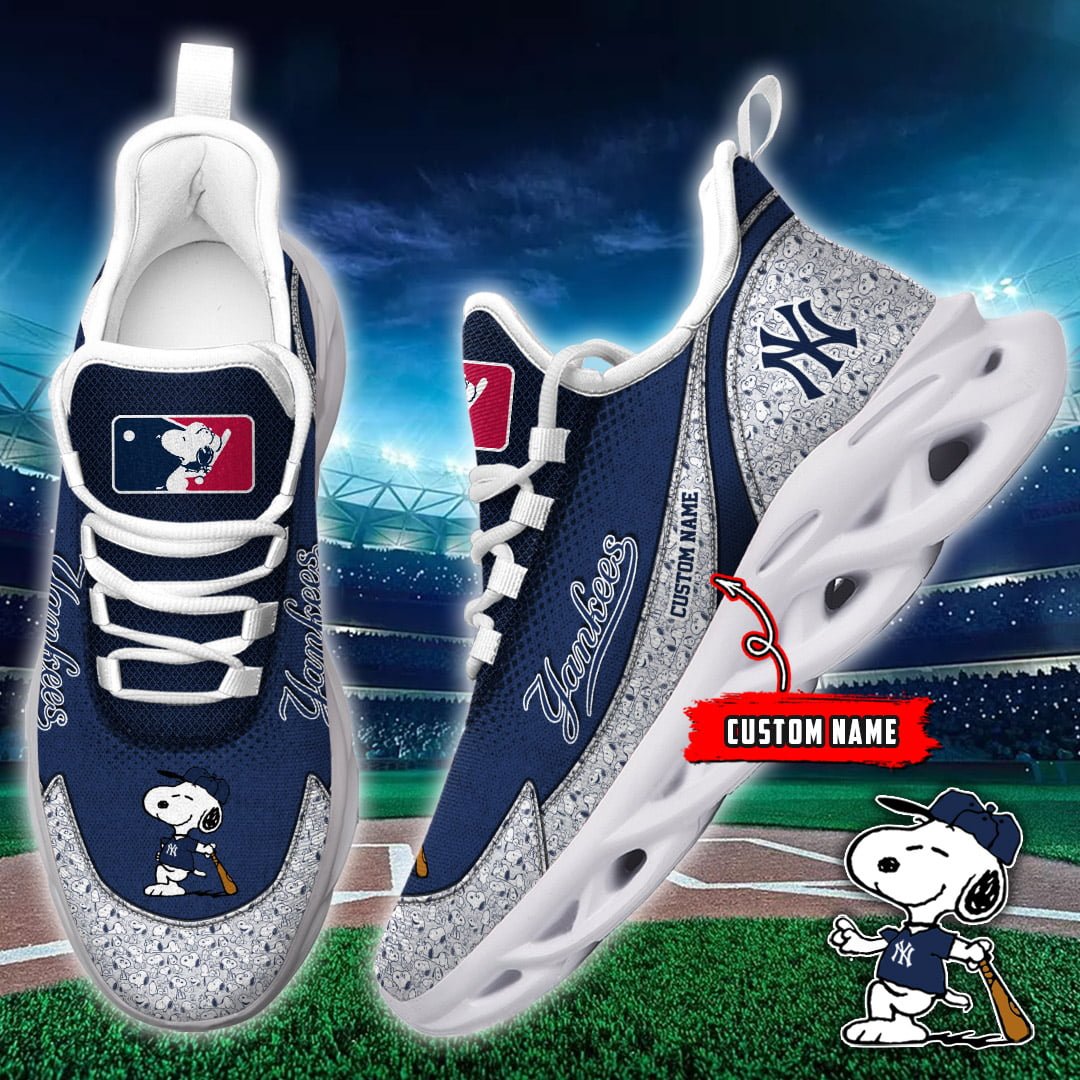 New York Yankees MLB Max Soul Shoes Sneakers For Men And Women Calebmatthewhans