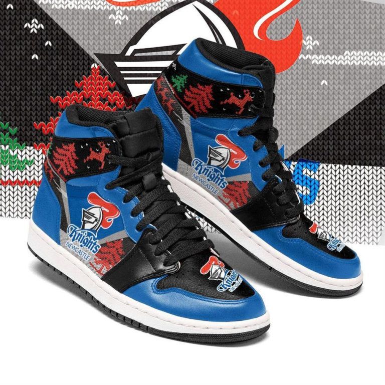Newcastle Knights NRL AJ1 High Sneakers Shoes For Men And Women Calebmatthewhans