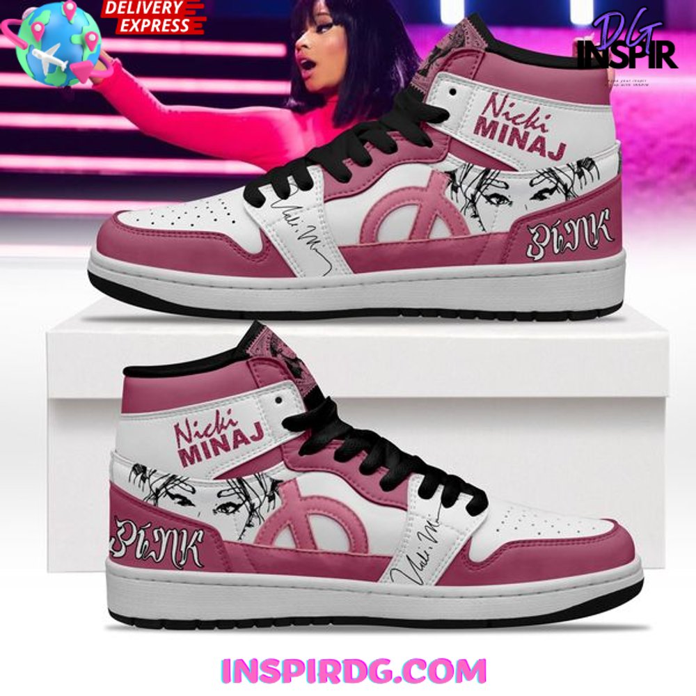 Nicki Minaj AJ1 High Sneakers Shoes For Men And Women Calebmatthewhans