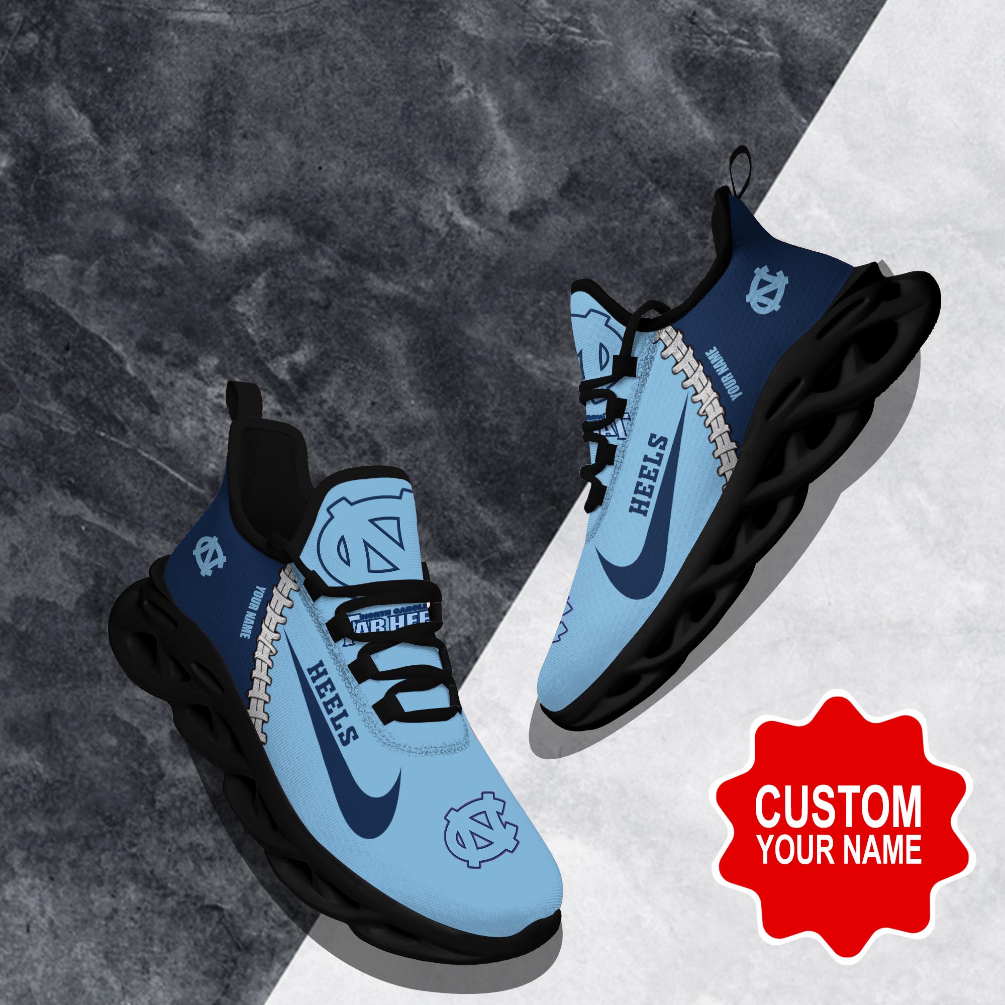 North Carolina Tar Heels Max Soul Shoes Sneakers For Men And Women Calebmatthewhans