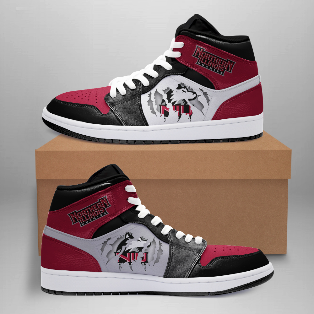 Northern Illinois Huskies AJ1 High Sneakers Shoes For Men And Women Calebmatthewhans