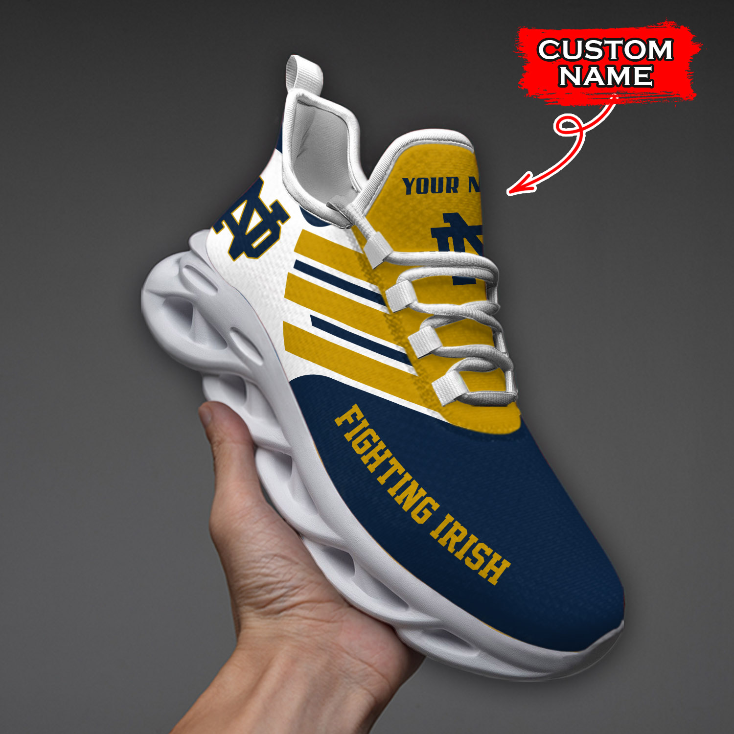 Notre Dame Fighting Irish NCAA Max Soul Shoes Sneakers For Men And Women Calebmatthewhans