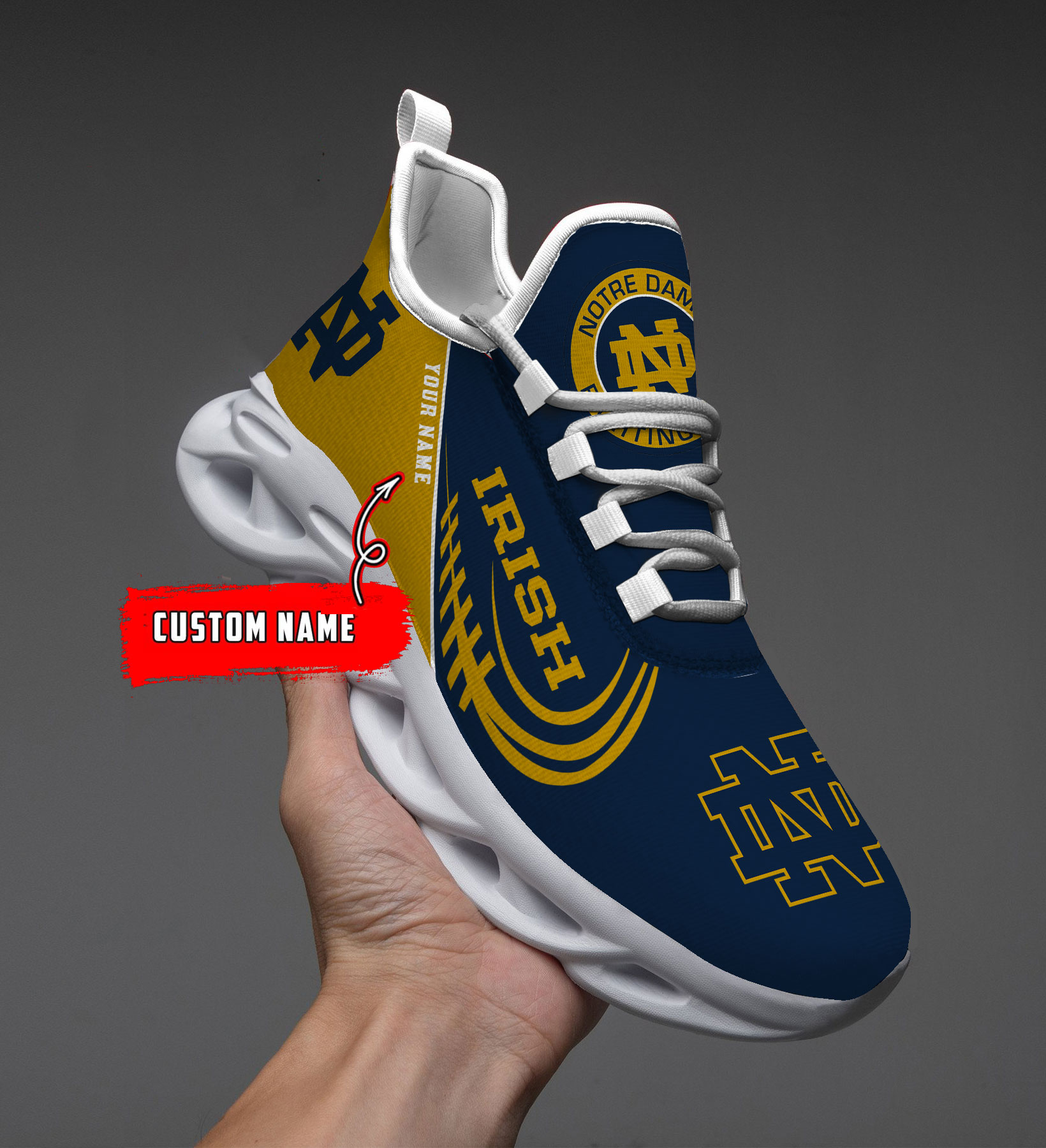 Notre Dame Fighting Irish NCAA Max Soul Shoes Sneakers For Men And Women Calebmatthewhans