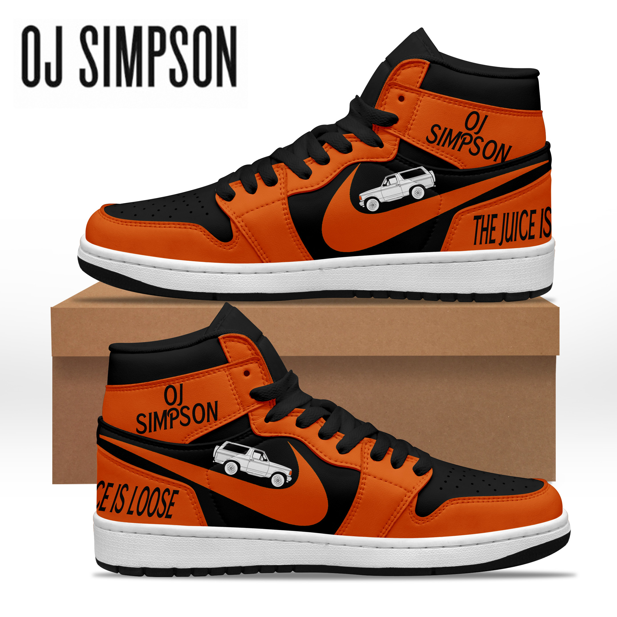 O. J. Simpson AJ1 High Sneakers Shoes For Men And Women Calebmatthewhans